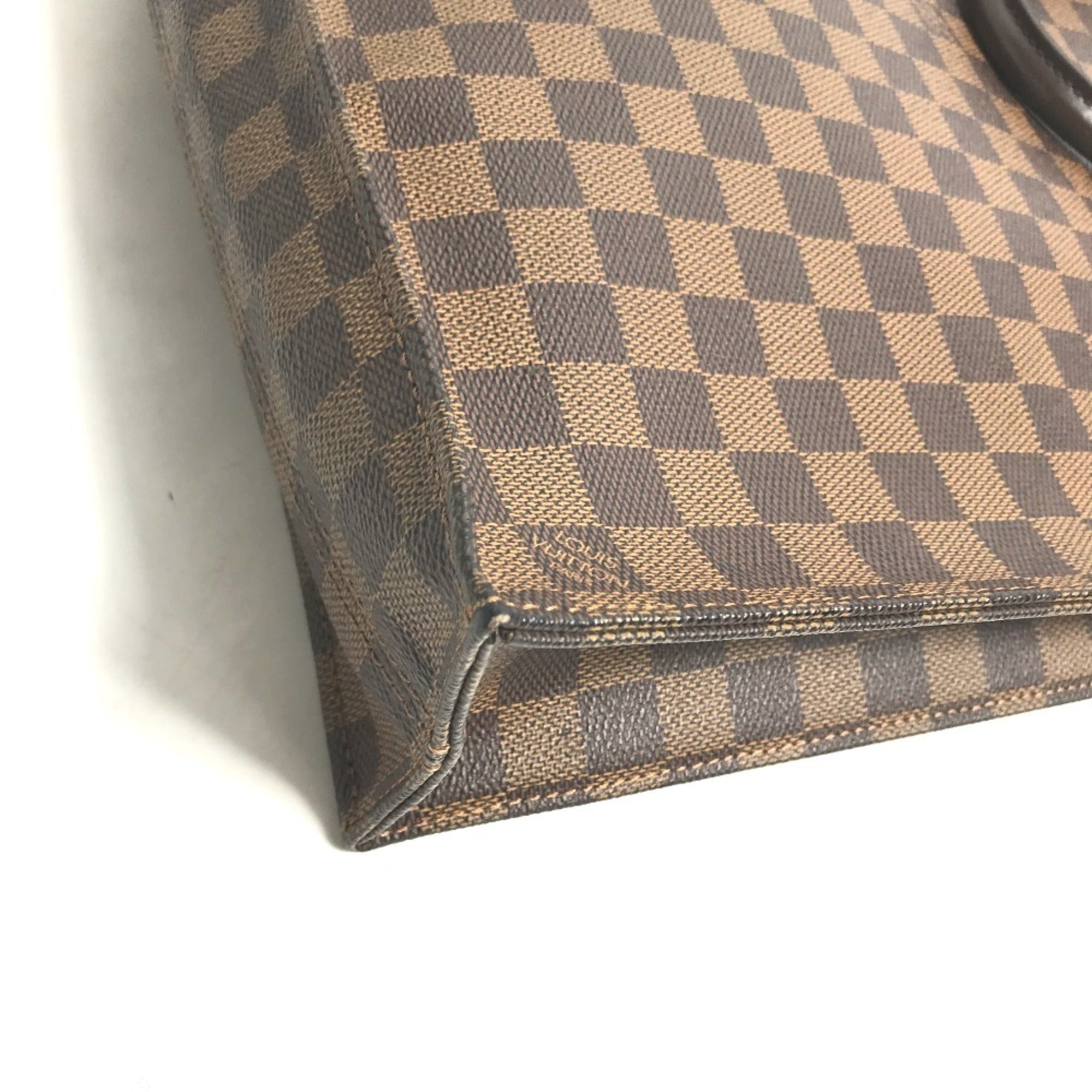 Louis Vuitton Brown Damier Canvas Ebene Damier Canvas Handbag Tote Bag (Pre-Owned)