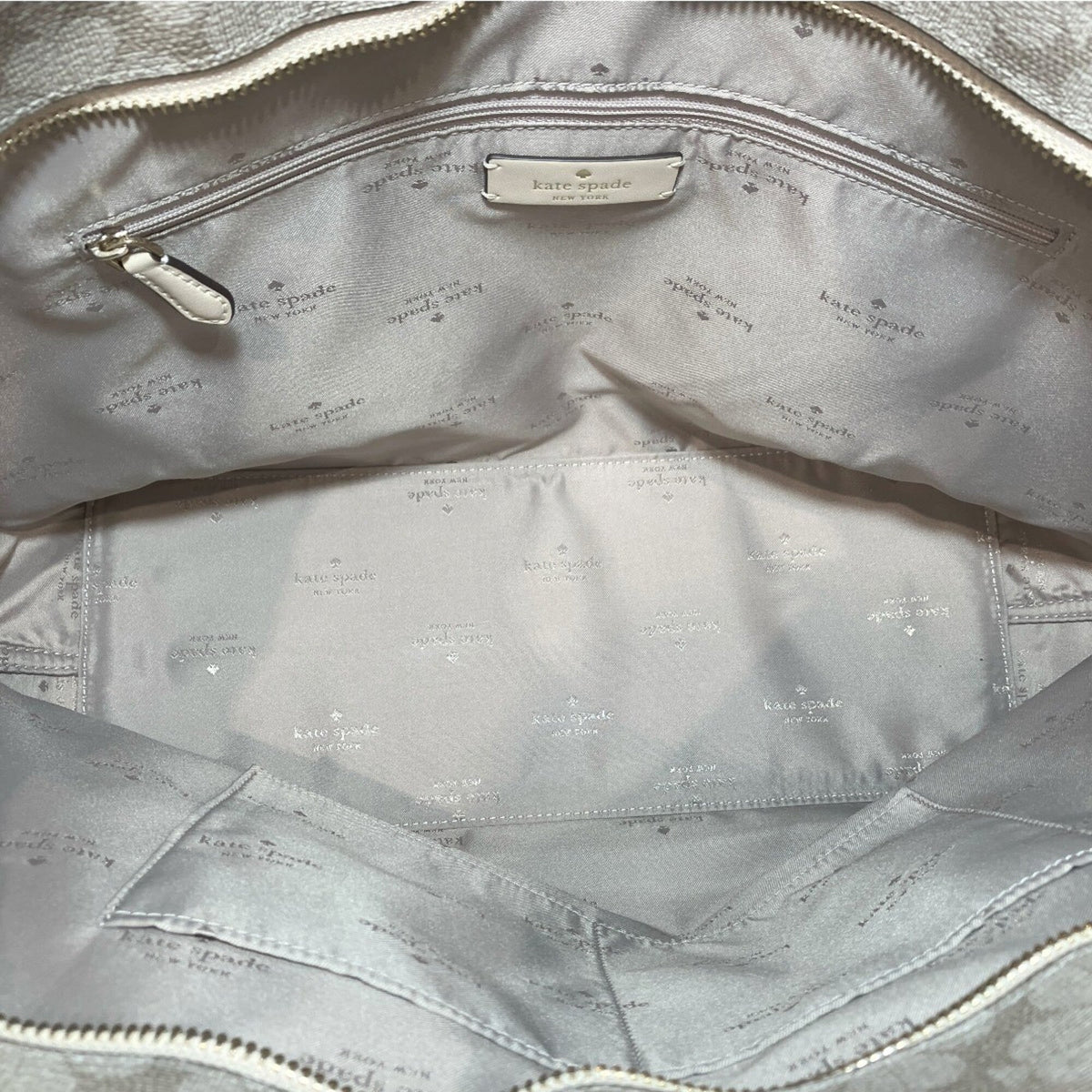 Kate Spade Beige Pvc Tote Bag (Pre-Owned)