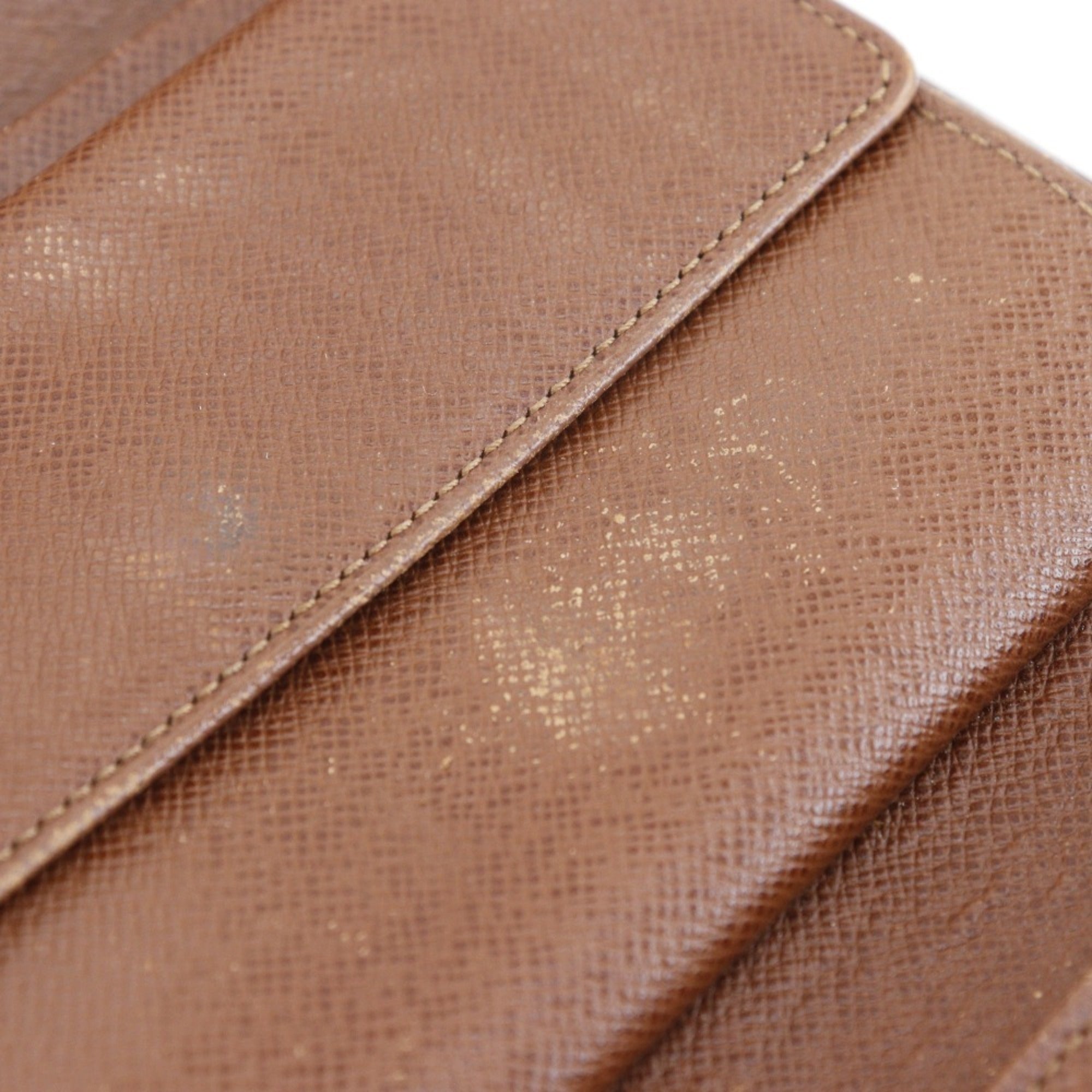 Louis Vuitton Brown Monogram Canvas Wallet (Tri-Fold) (Pre-Owned)