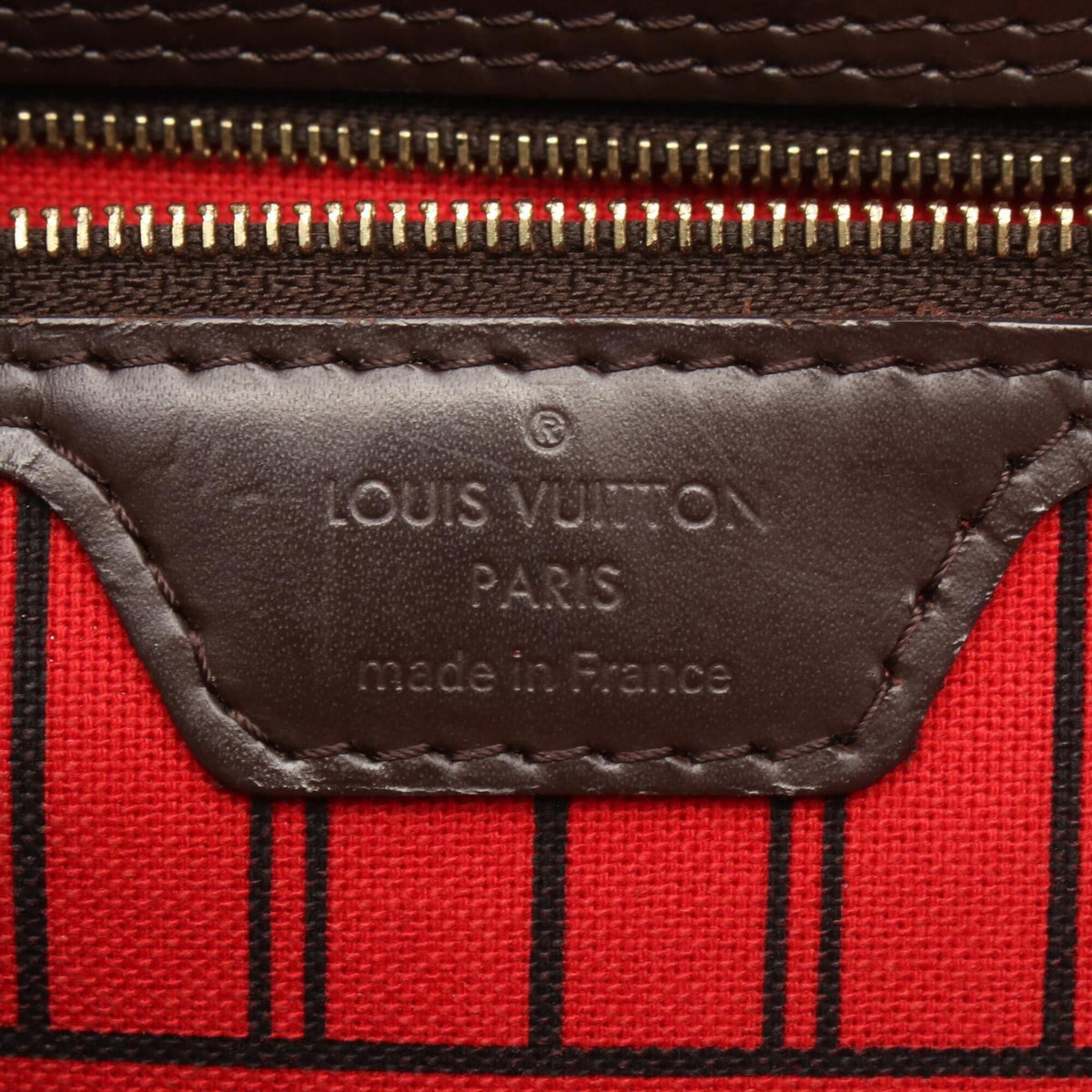 Louis Vuitton Brown Ebene Coated Canvas Damier Canvas Leather Handbag Tote Bag (Pre-Owned)