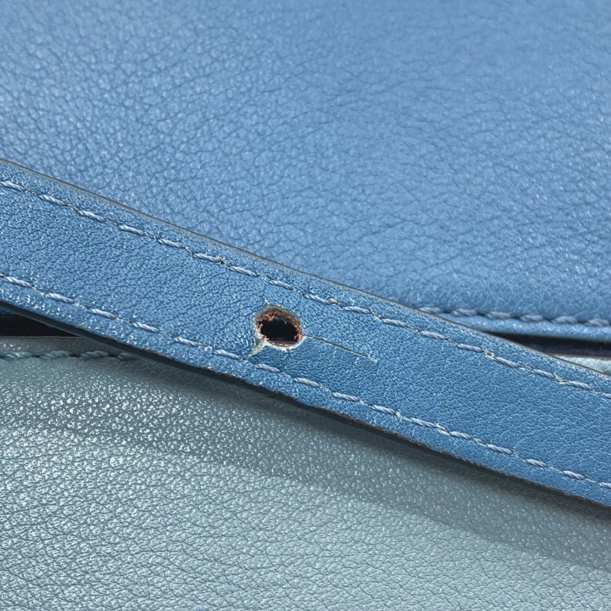 Loewe Puzzle Blue Shoulder Bag (Pre-Owned)