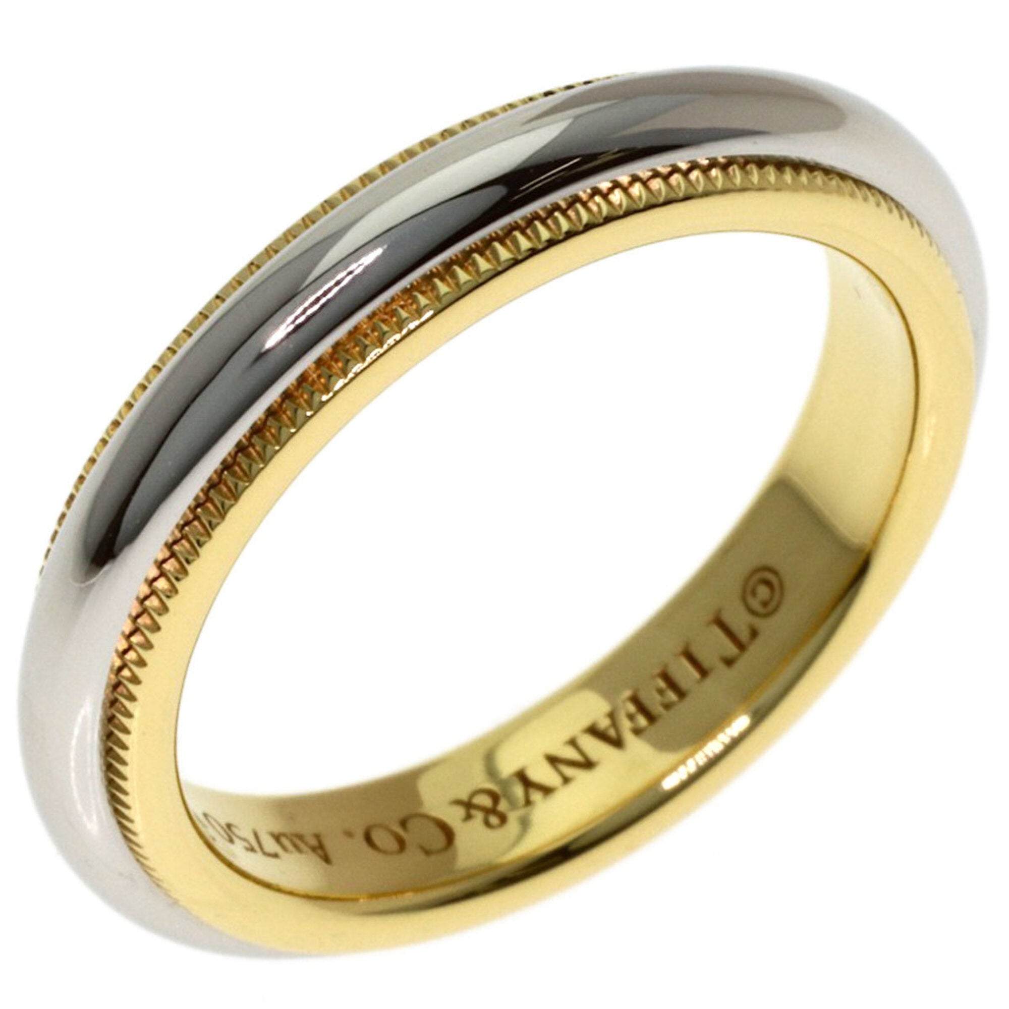 Tiffany Platinum Yellow Gold Yellow Gold (18K) Platinum 950 Band Ring (Pre-Owned)