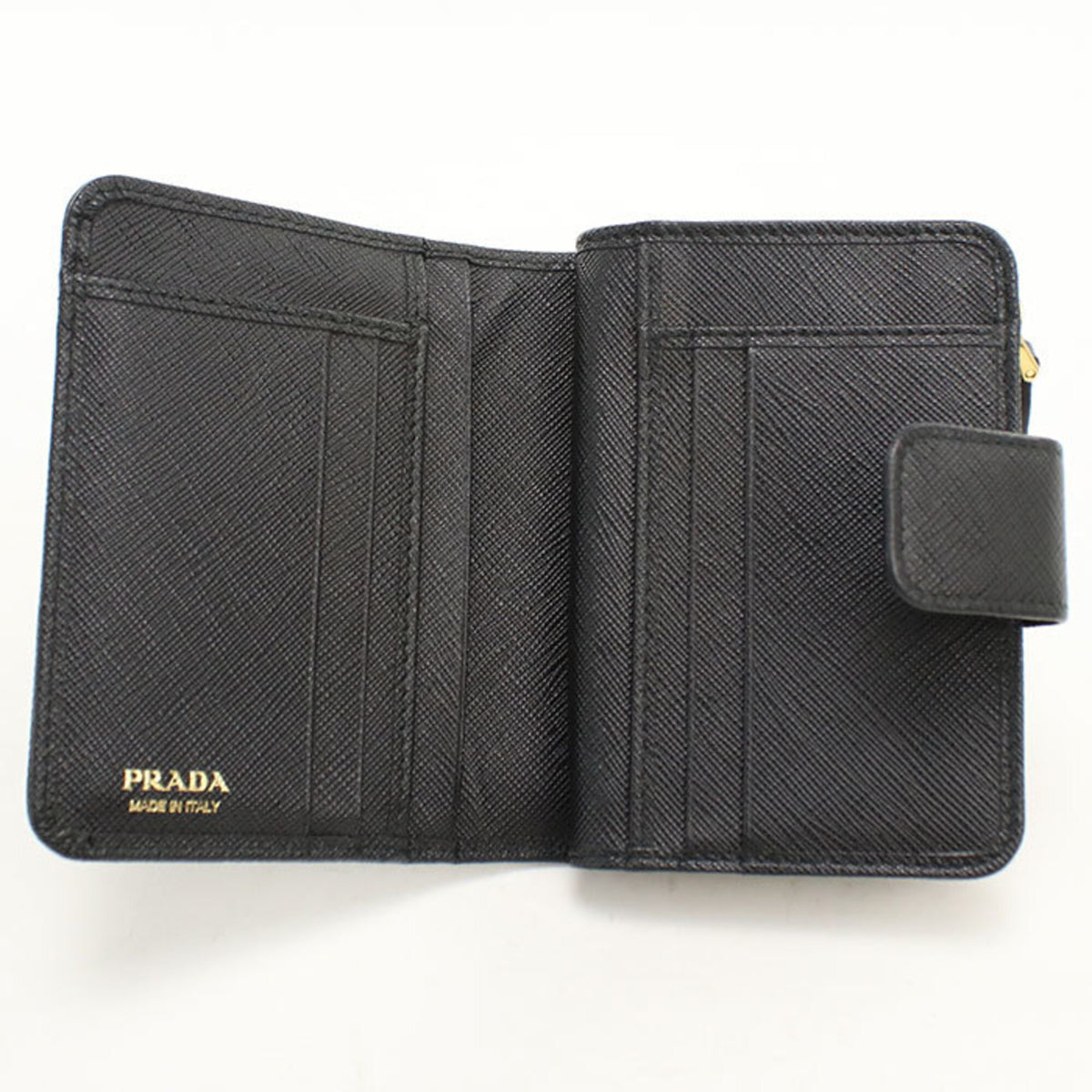 Prada Black Leather Wallet (Bi-Fold) (Pre-Owned)
