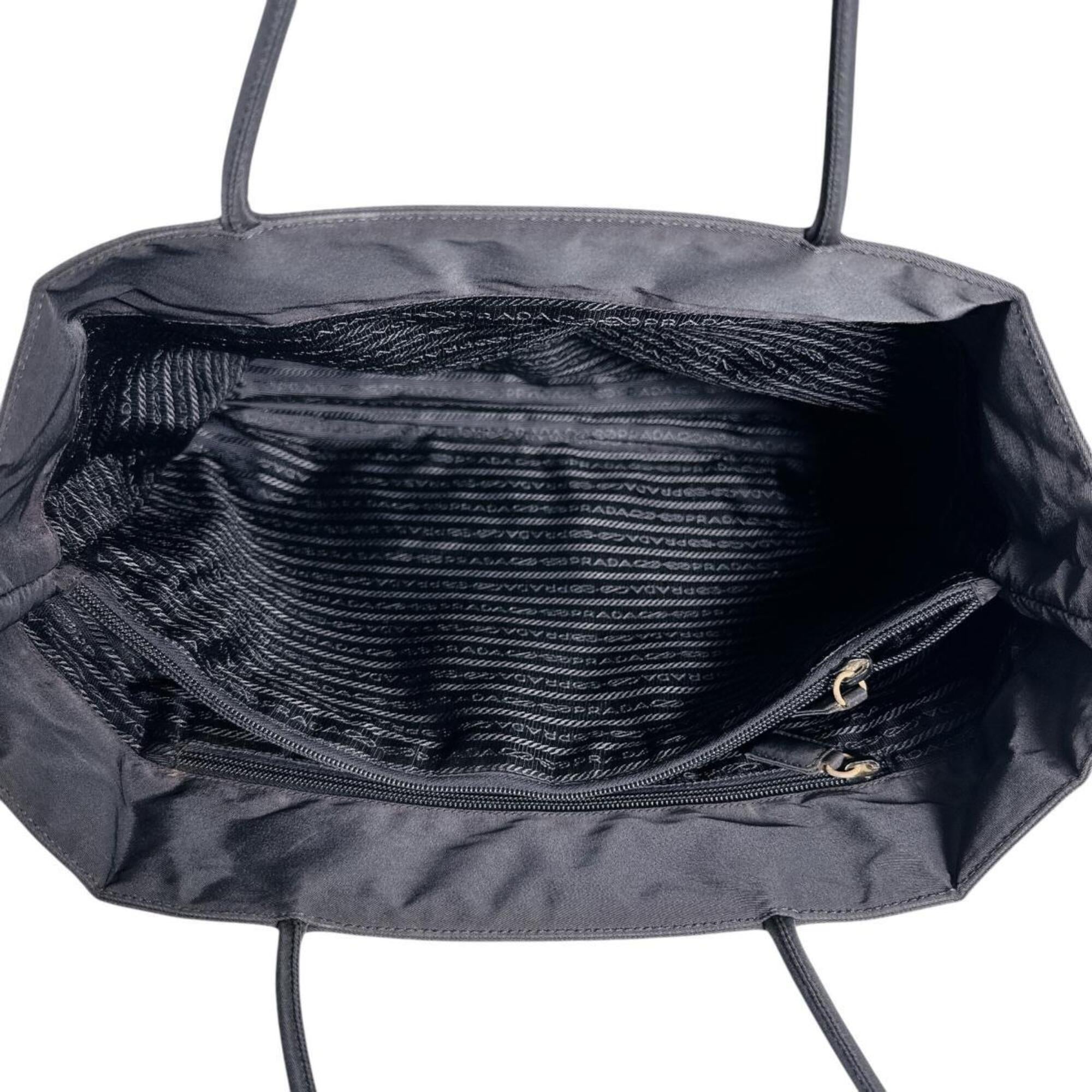 Prada Black Nylon Tote Bag (Pre-Owned)