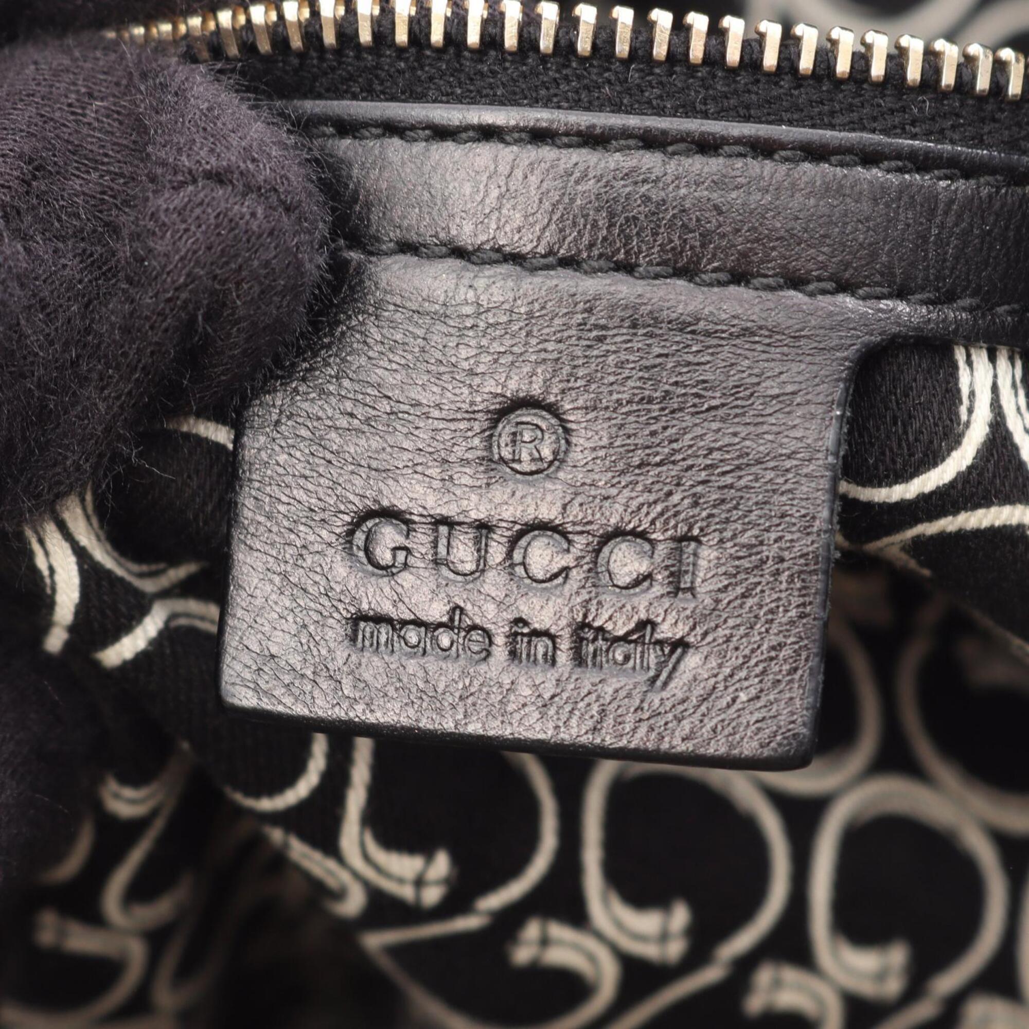 Gucci Black Leather Handbag (Pre-Owned)
