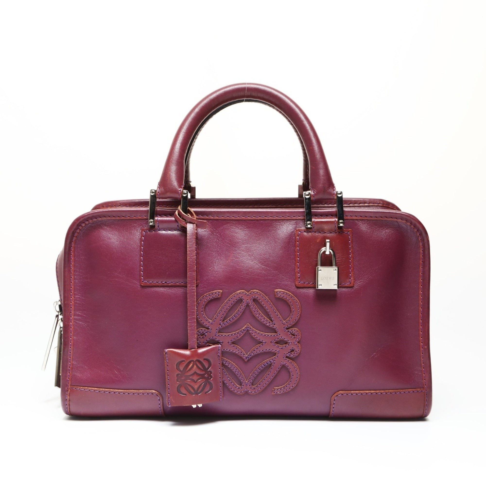 Loewe Amazona Purple Handbag (Pre-Owned)