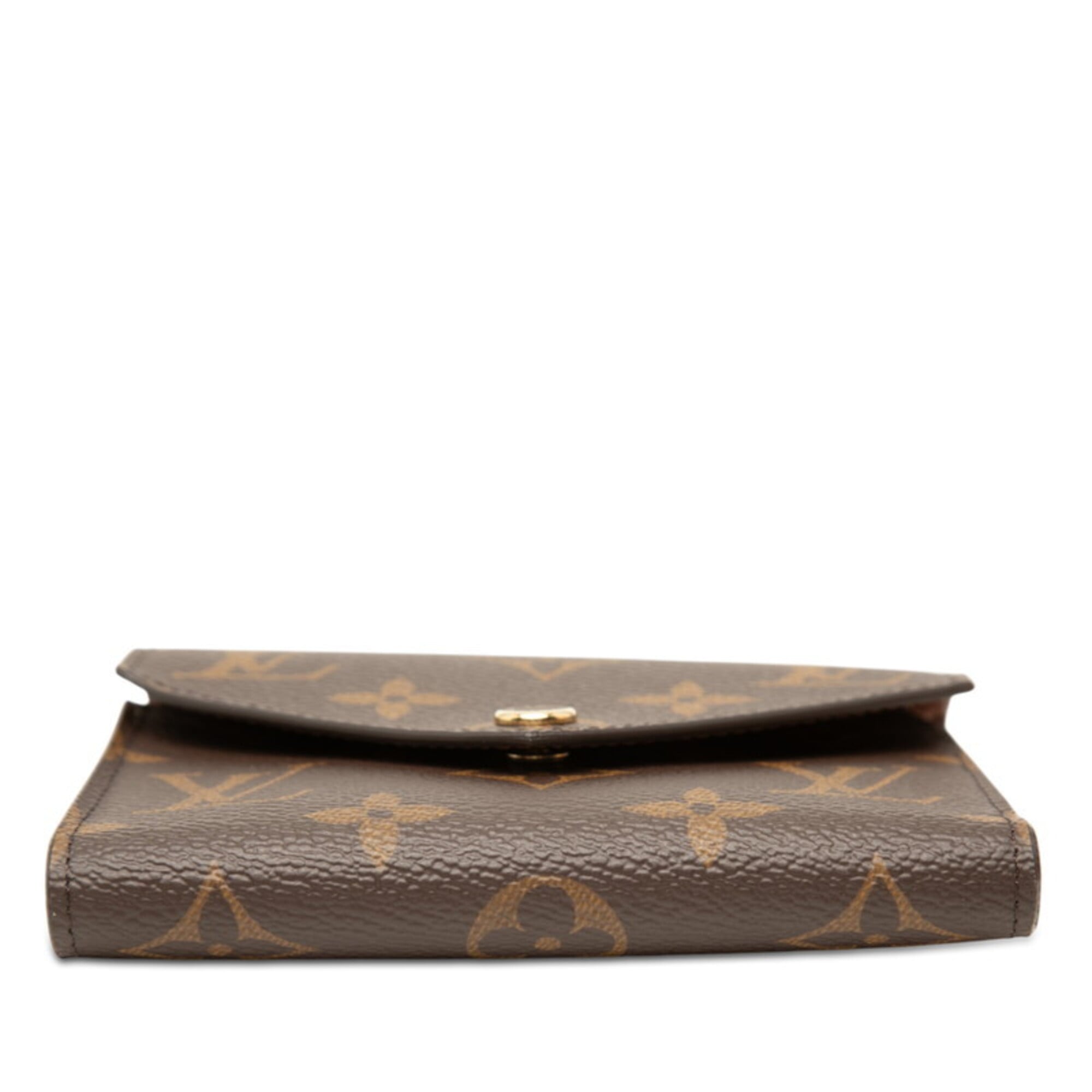 Louis Vuitton Brown Pvc Leather Wallet (Tri-Fold) (Pre-Owned)