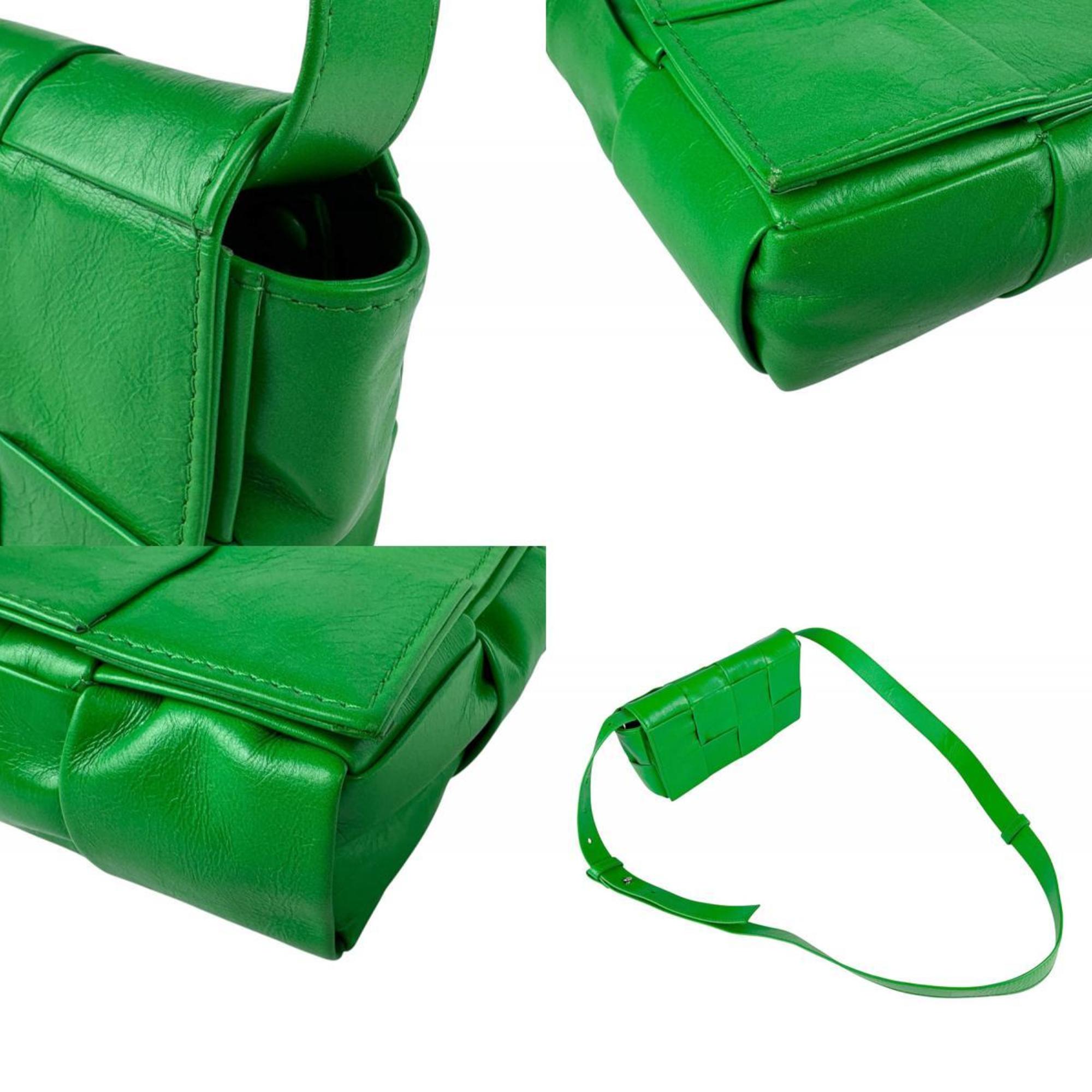 Bottega Veneta Green Leather Fanny Pack (Pre-Owned)