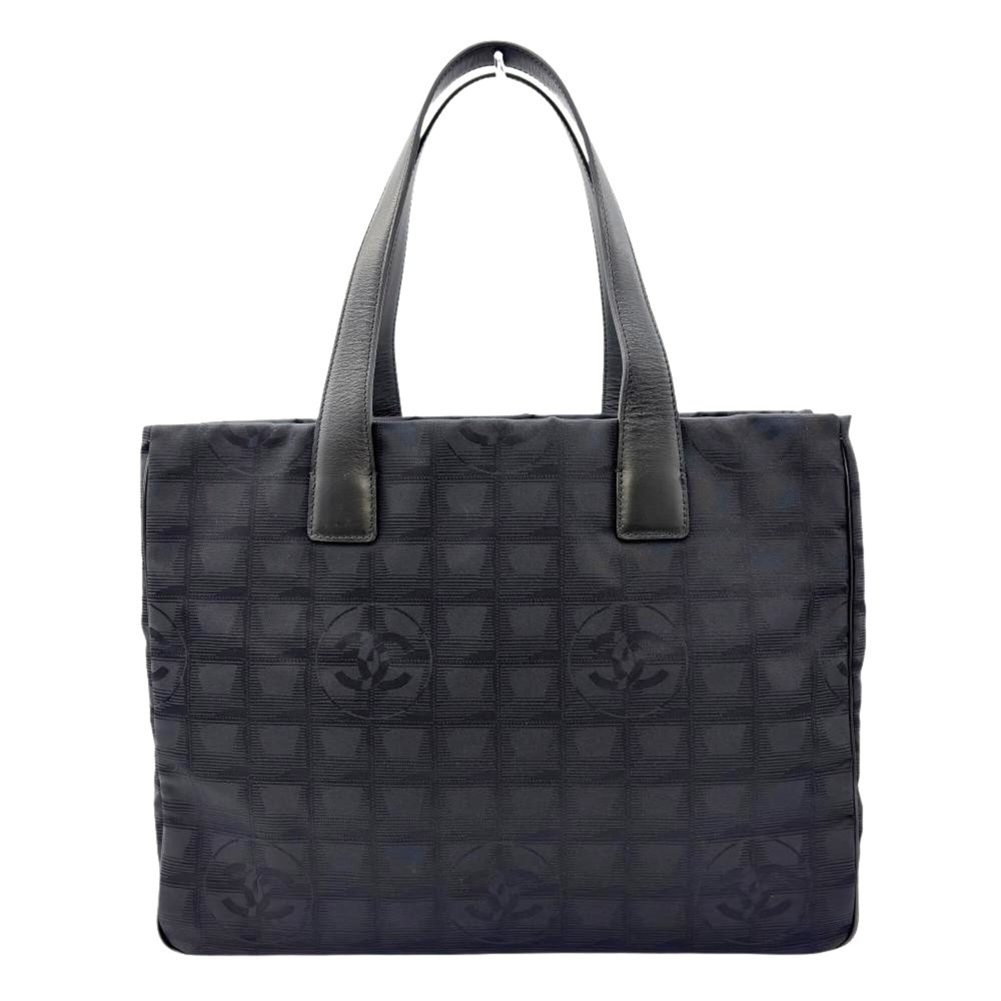 Chanel New Travel Line Black Nylon Tote Bag (Pre-Owned)