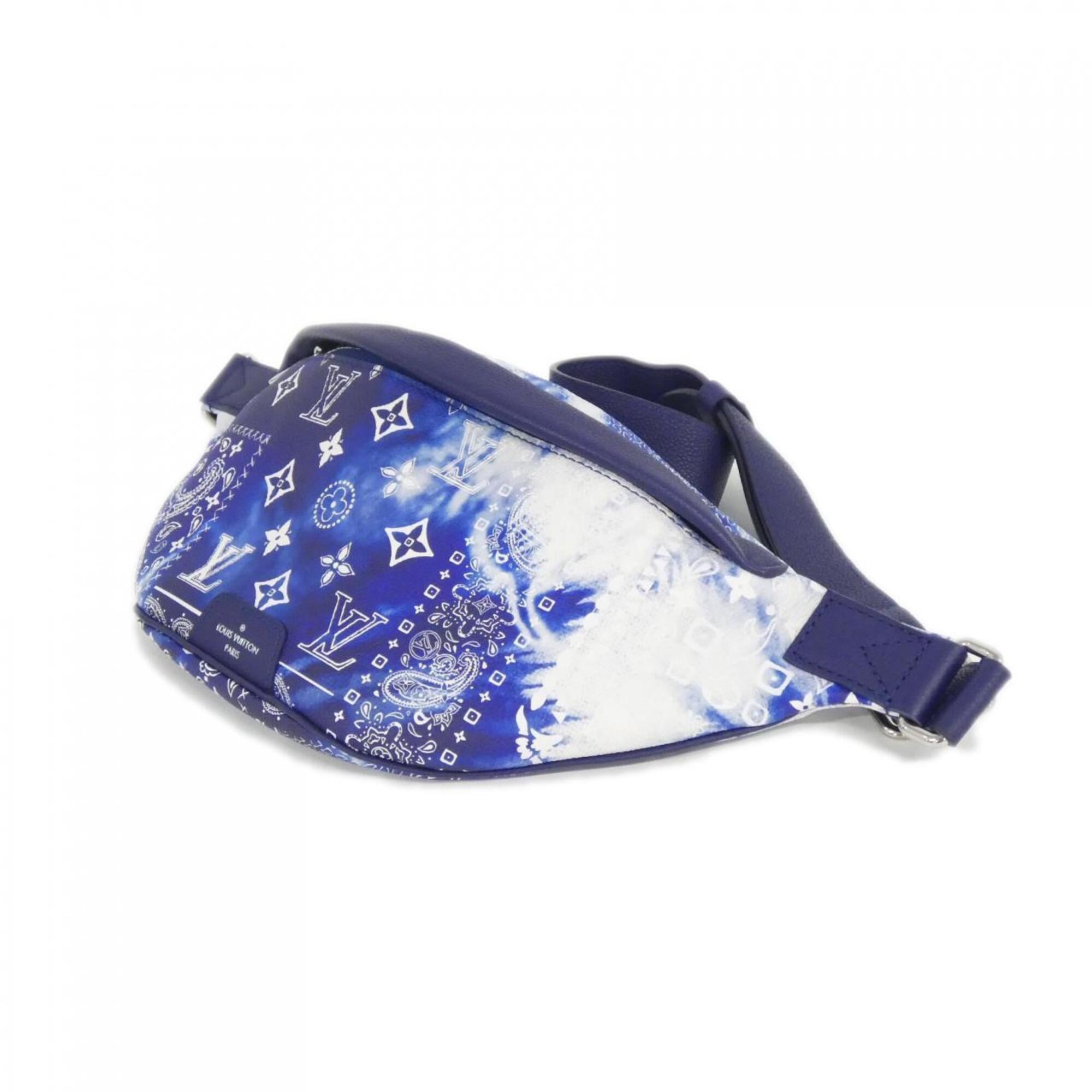 Louis Vuitton Blue Leather Shoulder Bag (Pre-Owned)