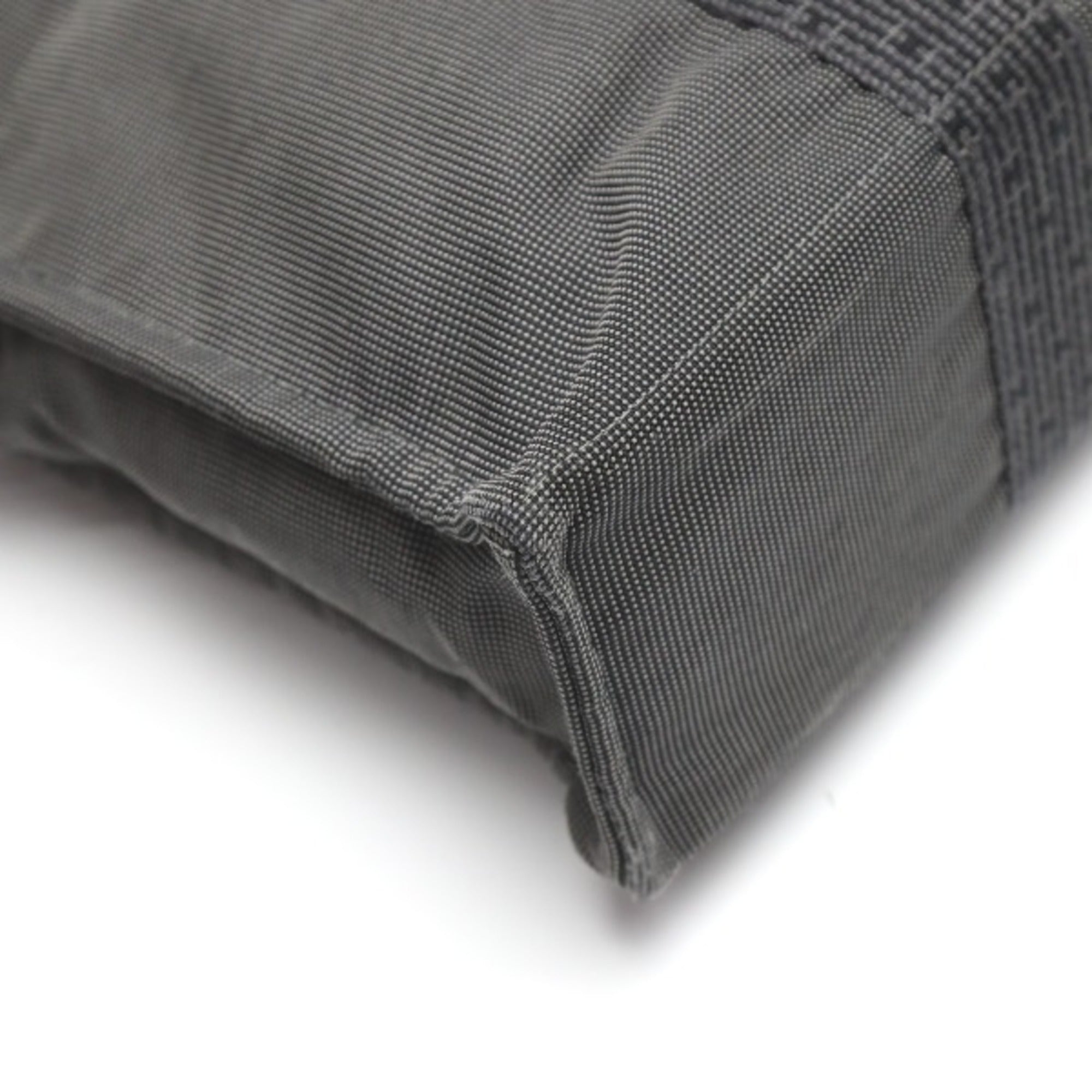 Hermes Her Line Gray Canvas Tote Bag (Pre-Owned)