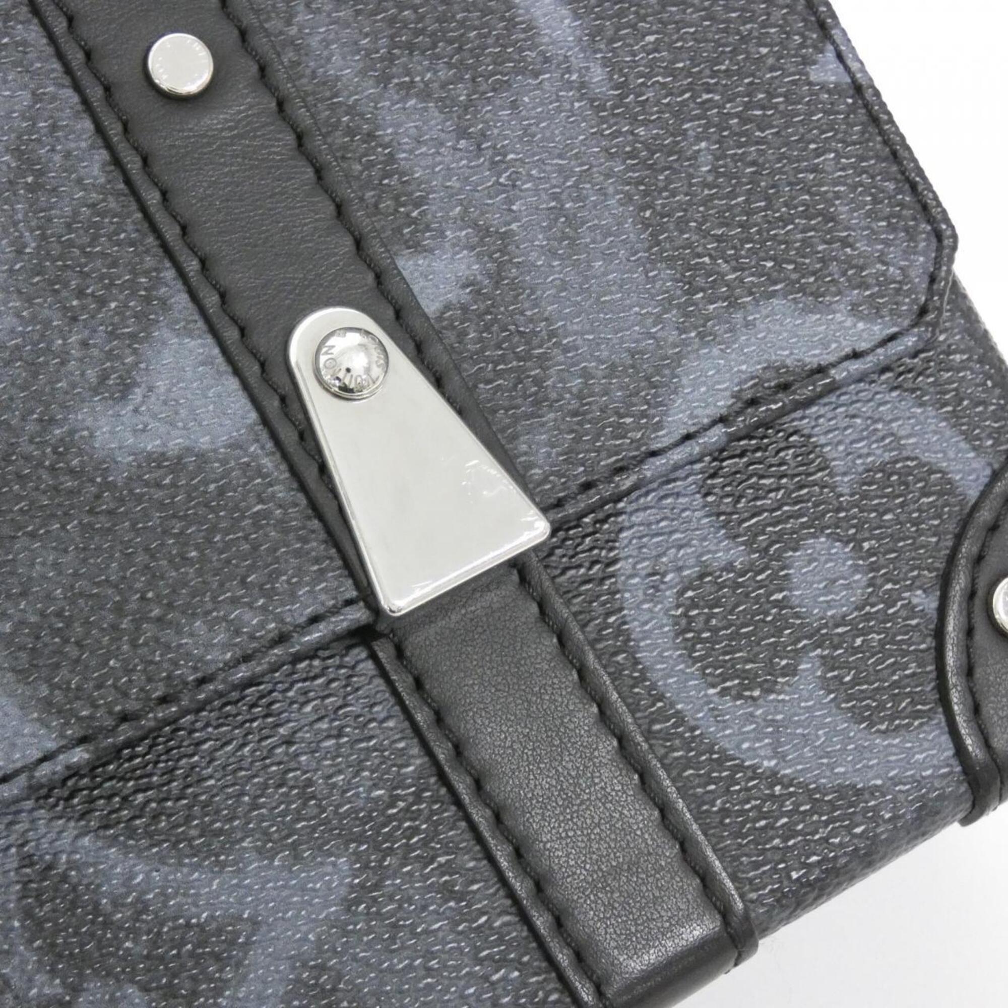 Louis Vuitton Black Noir Coated Canvas Shoulder Bag (Pre-Owned)