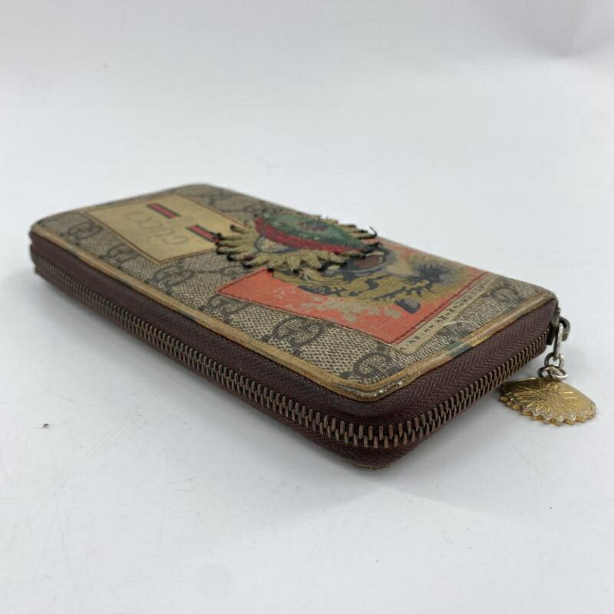 Gucci Brown Gg Supreme Long Wallet (Bi-Fold) (Pre-Owned)