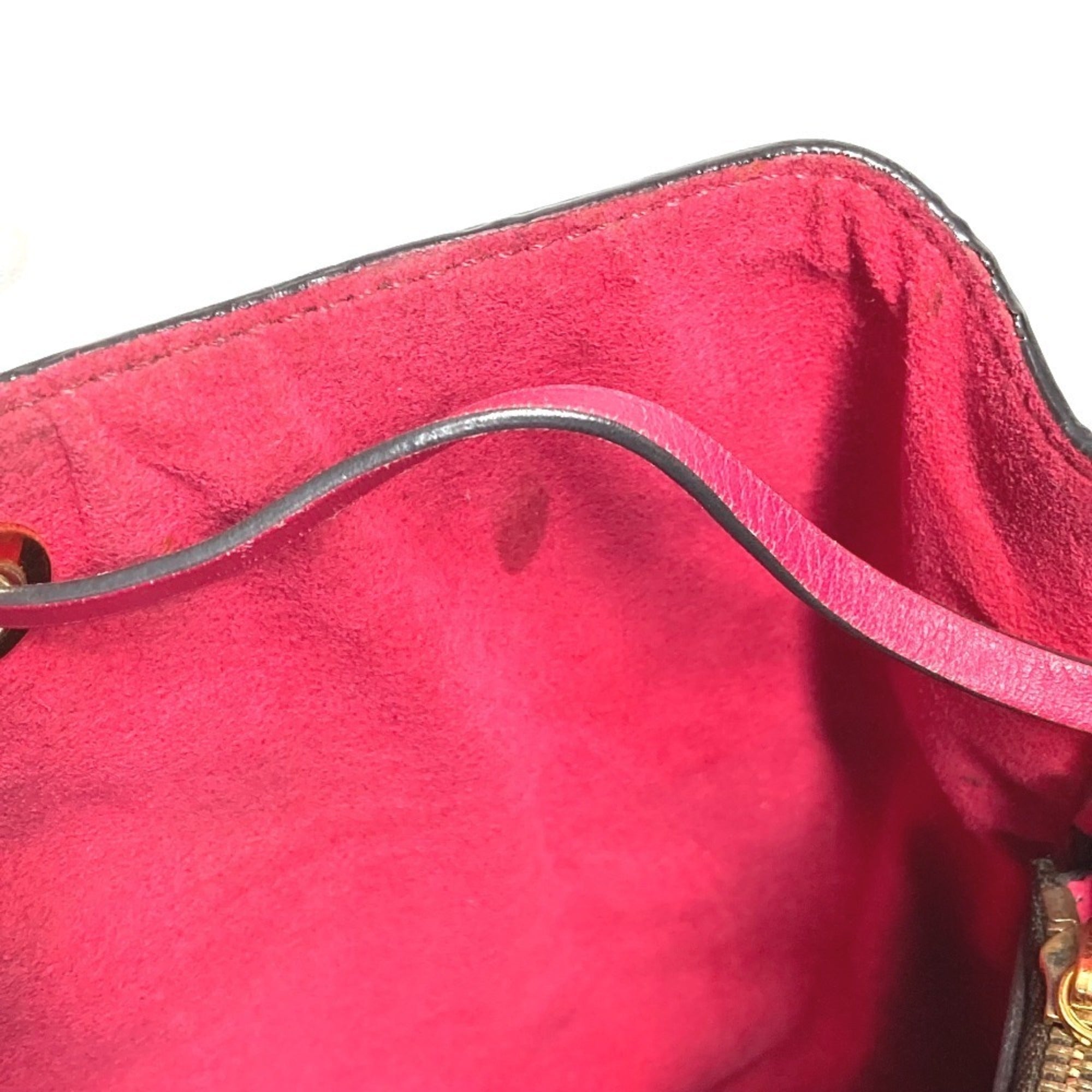 Louis Vuitton Brown Pink Monogram Shoulder Bag (Pre-Owned)