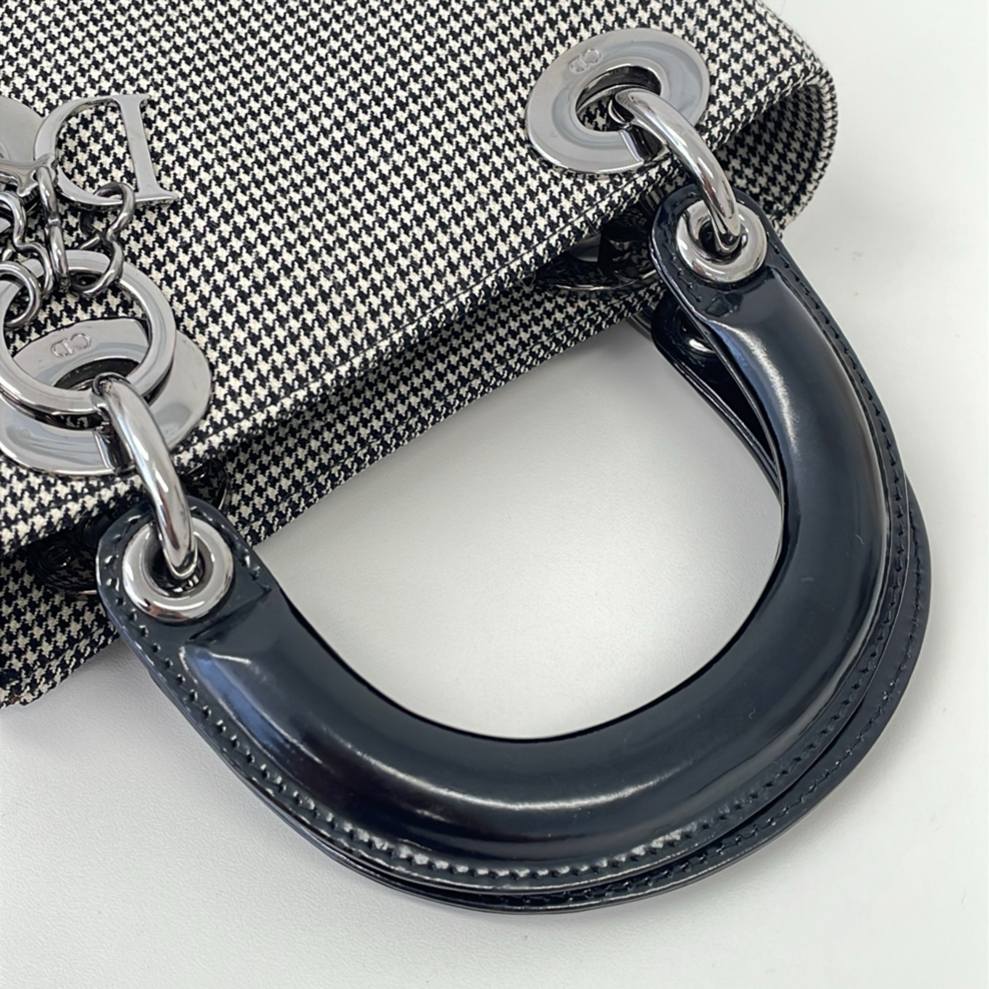 Christian Dior Black Gray Shoulder Bag (Pre-Owned)