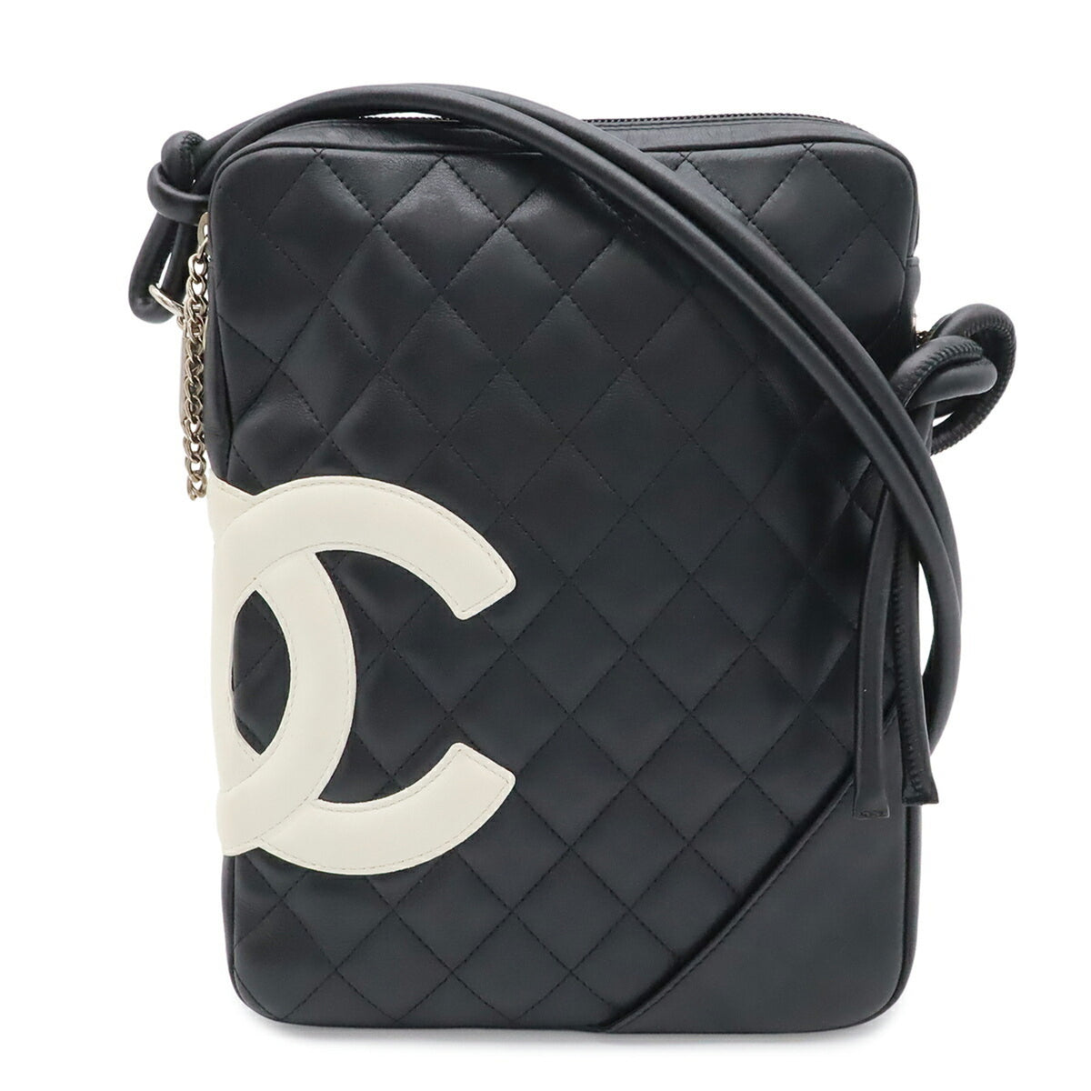 Chanel Black White Cambon Ligne Shoulder Bag (Pre-Owned)