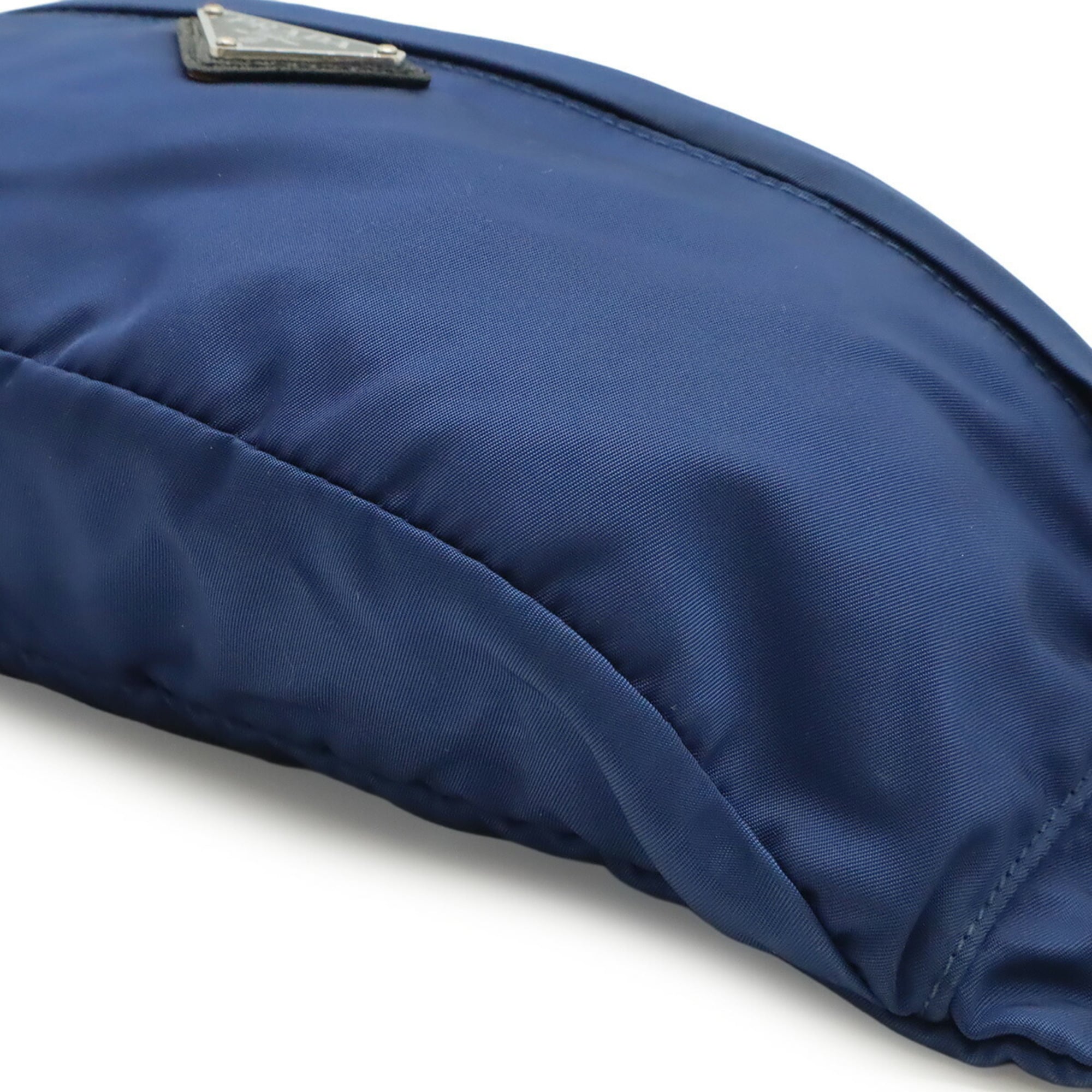 Prada Black Blue Nylon Pouch Sling Bag (Pre-Owned)