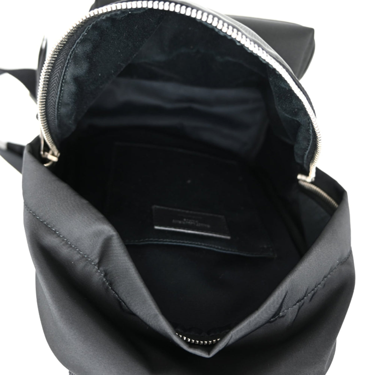 Saint Laurent Black Nylon Leather Backpack (Pre-Owned)
