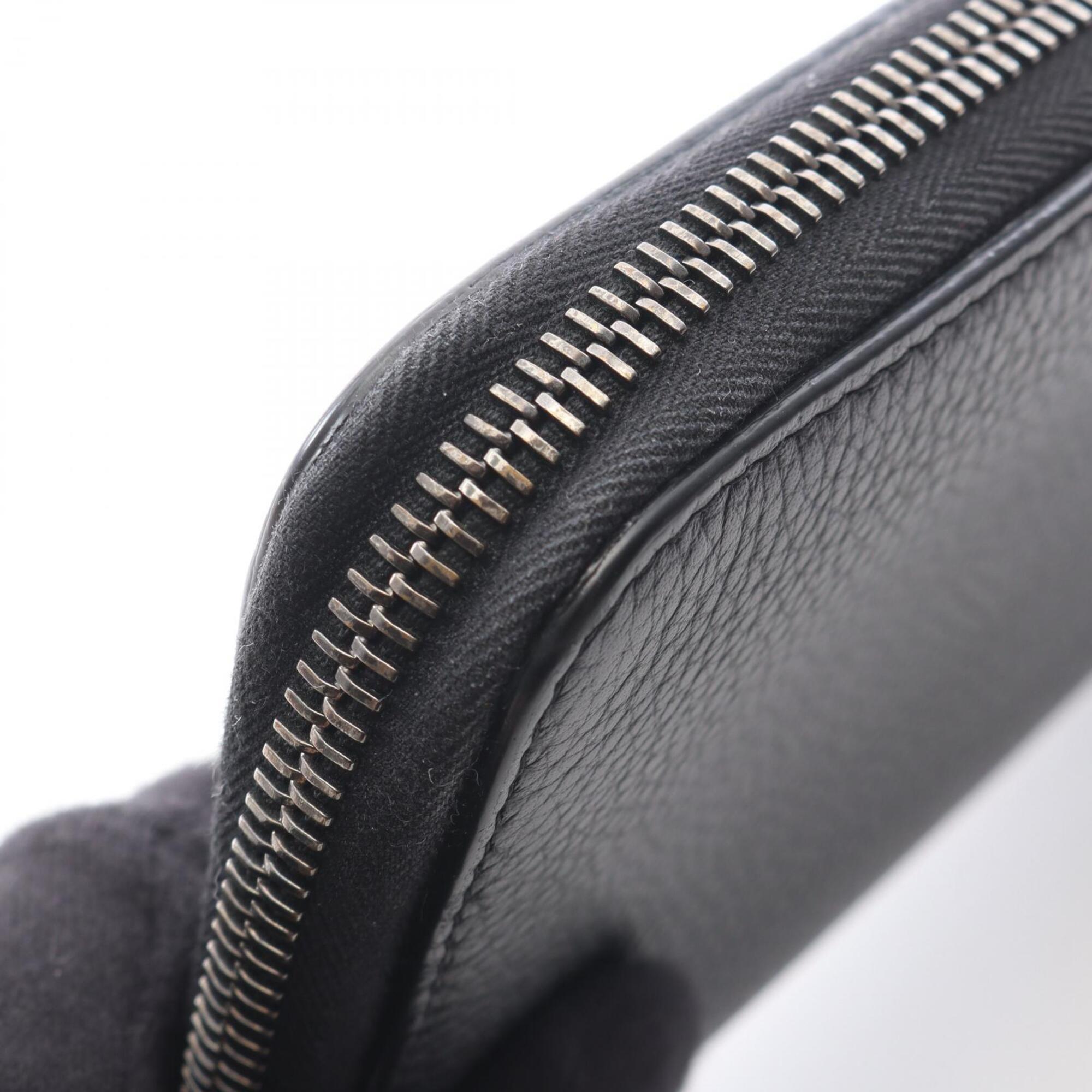 Christian Dior Black Leather Long Wallet (Bi-Fold) (Pre-Owned)