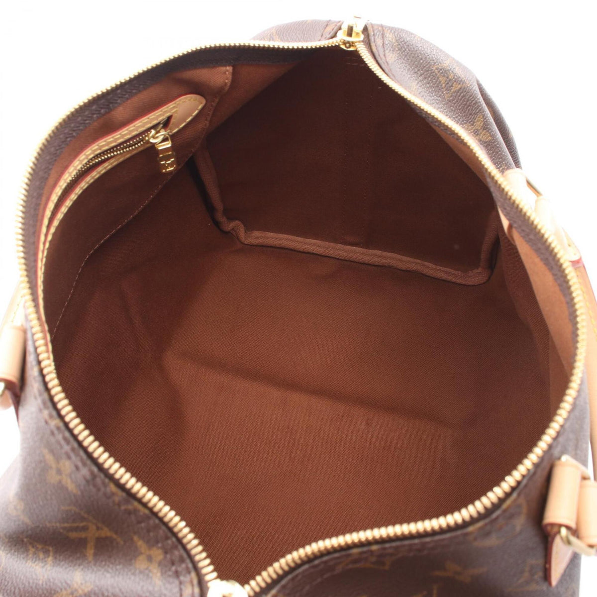 Louis Vuitton Brown Monogram Coated Canvas Leather Handbag (Pre-Owned)
