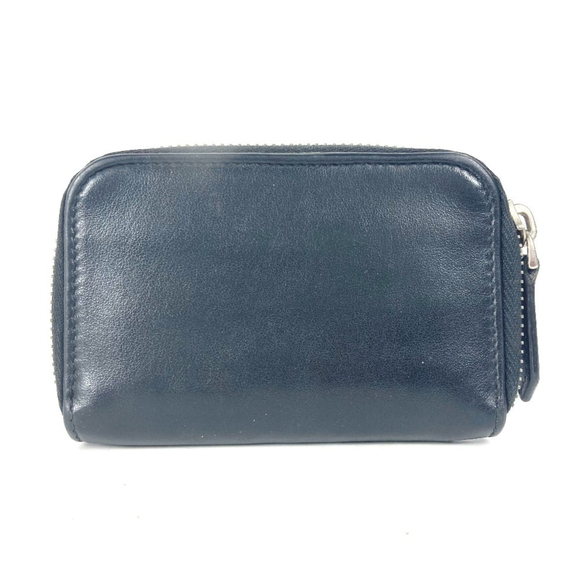 Fendi Black Yellow Leather Coin Purse/Coin Case (Pre-Owned)
