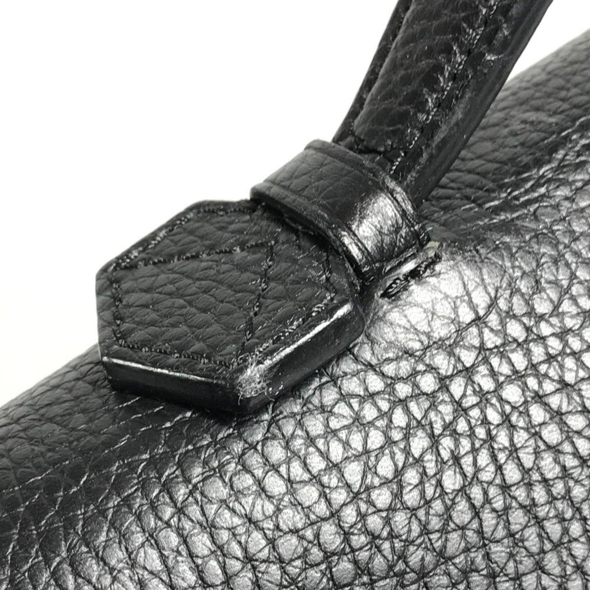 Louis Vuitton Black Leather Briefcase Handbag (Pre-Owned)