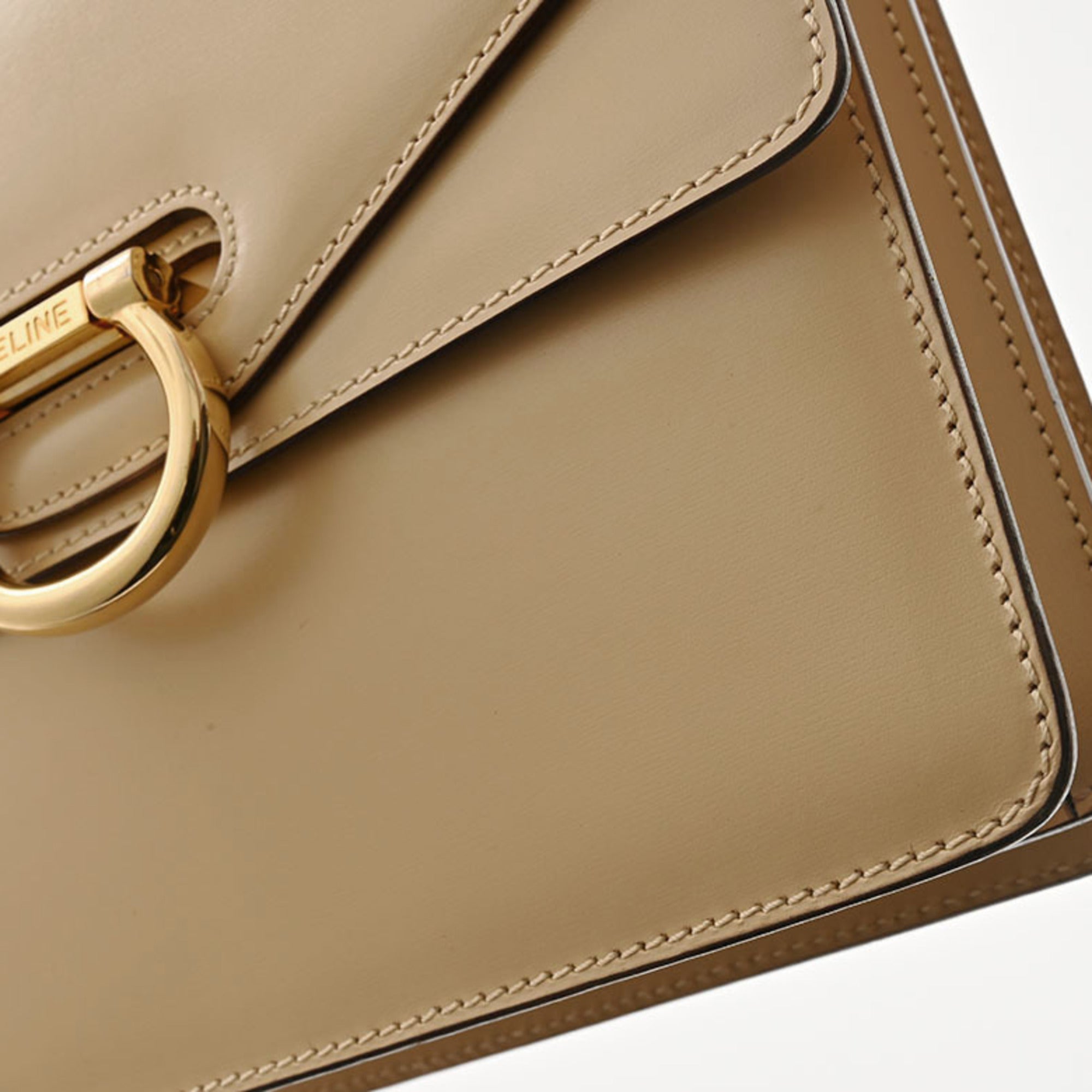 Celine Beige Leather Handbag (Pre-Owned)