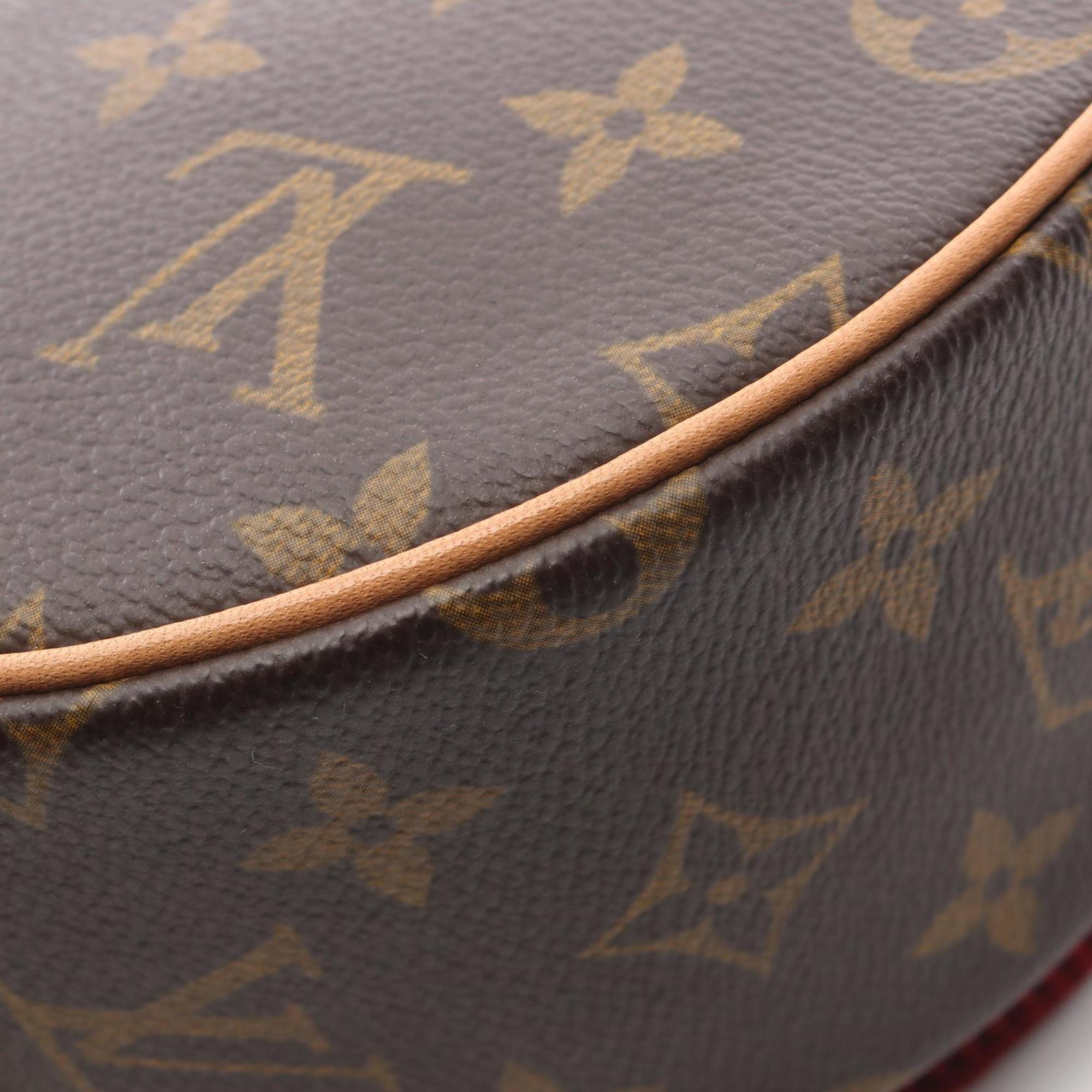 Louis Vuitton Brown Monogram Coated Canvas Leather Handbag Shoulder Bag (Pre-Owned)