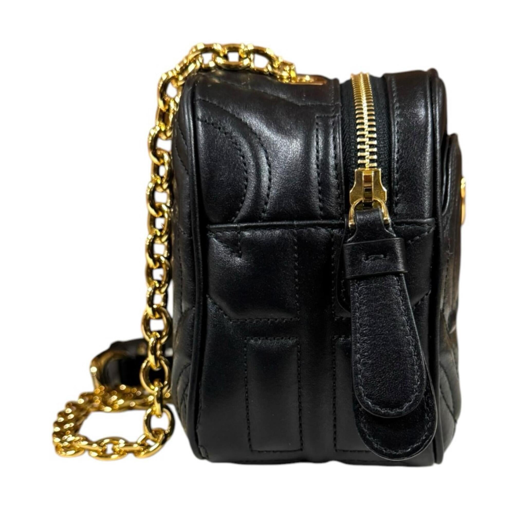Salvatore Ferragamo Black Leather Shoulder Bag (Pre-Owned)