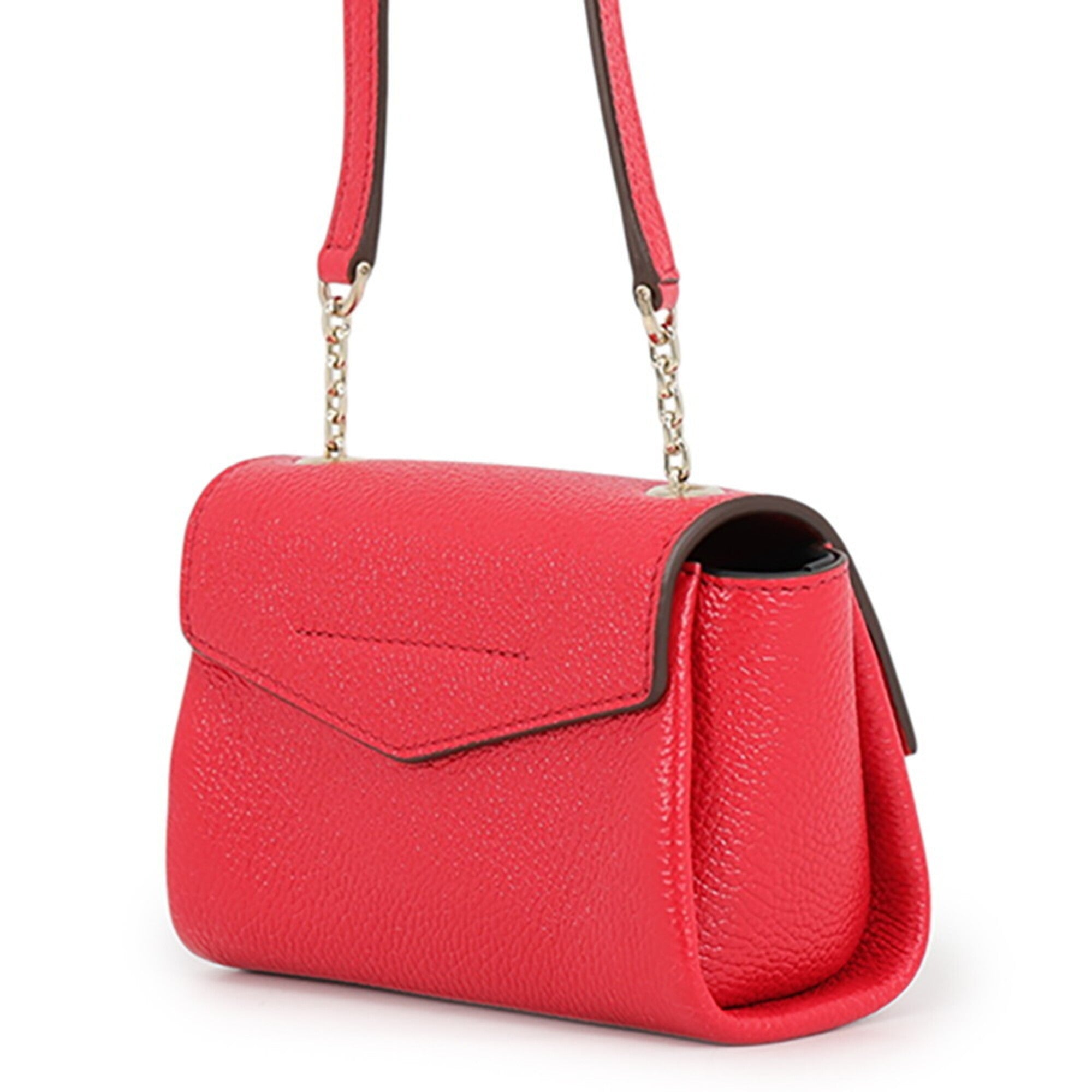 Cartier Red Color Leather Handbag Shoulder Bag (Pre-Owned)
