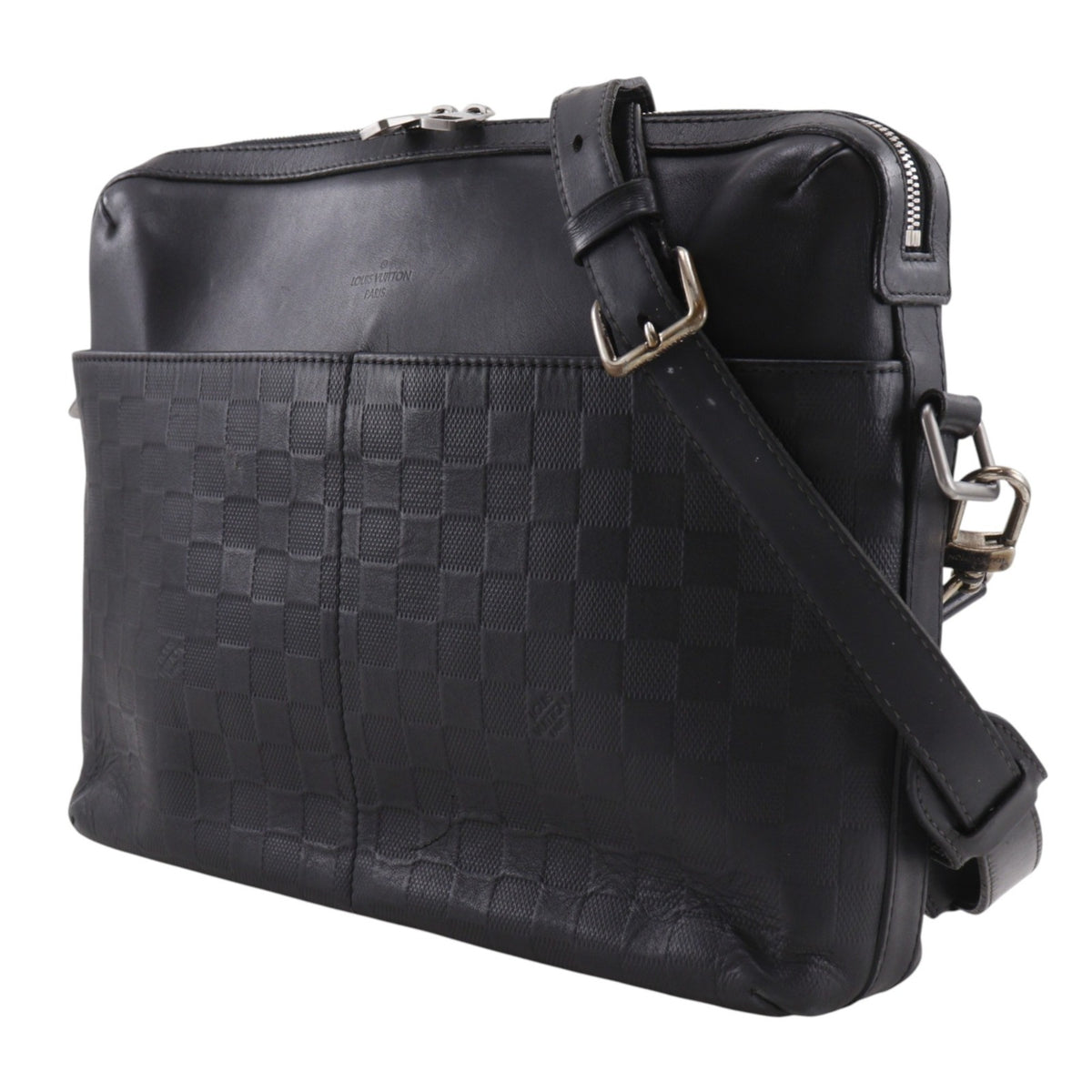 Louis Vuitton Black Galle Onyx Damier Infini Shoulder Bag (Pre-Owned)