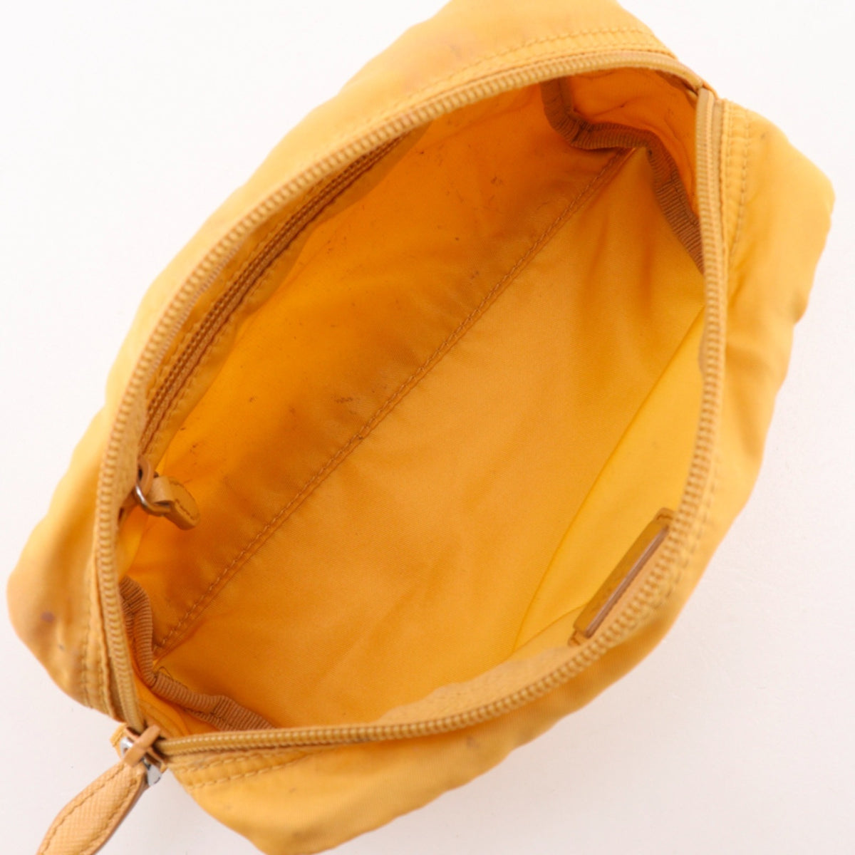 Prada Yellow Nylon Pouch (Pre-Owned)