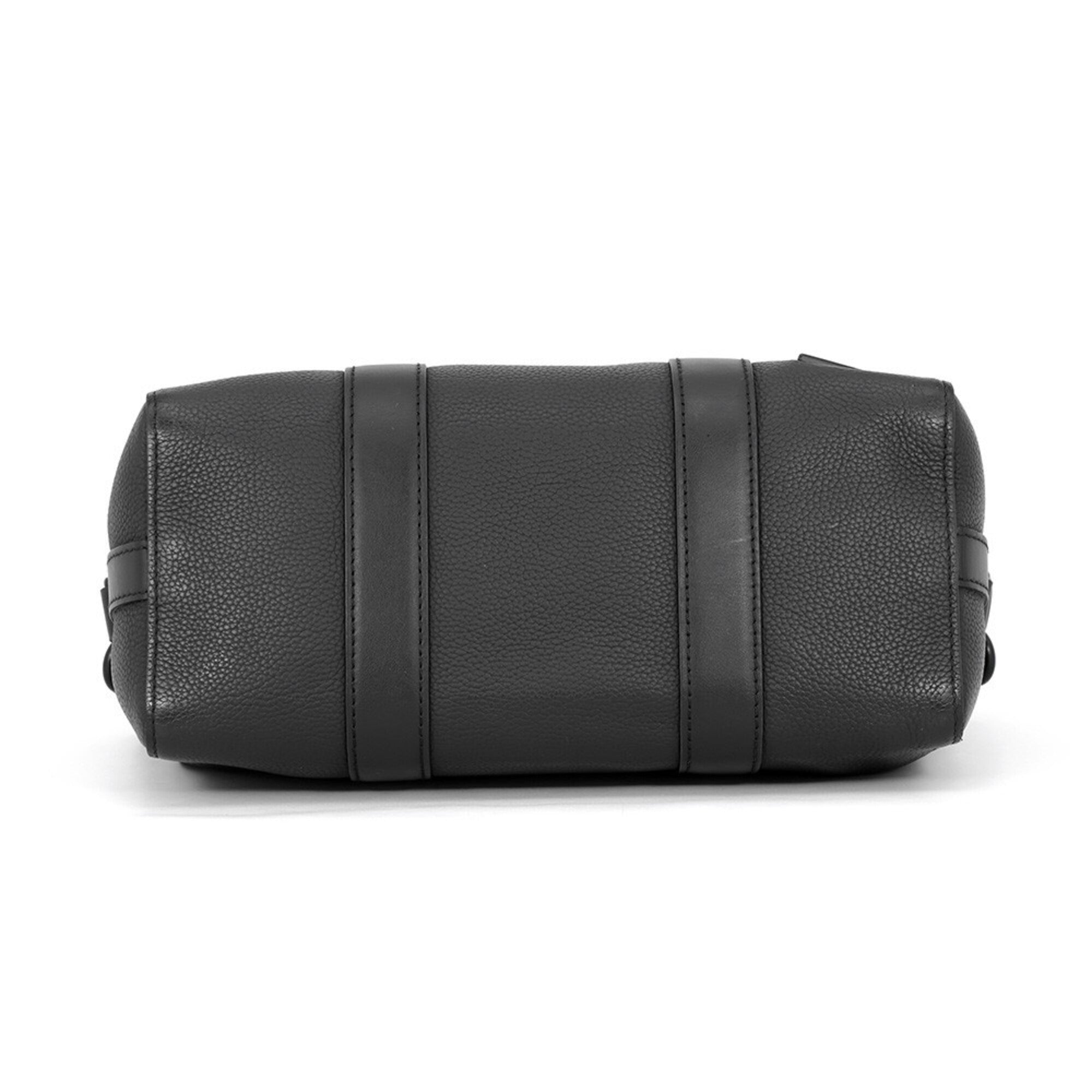 Louis Vuitton Noir Leather Shoulder Bag (Pre-Owned)