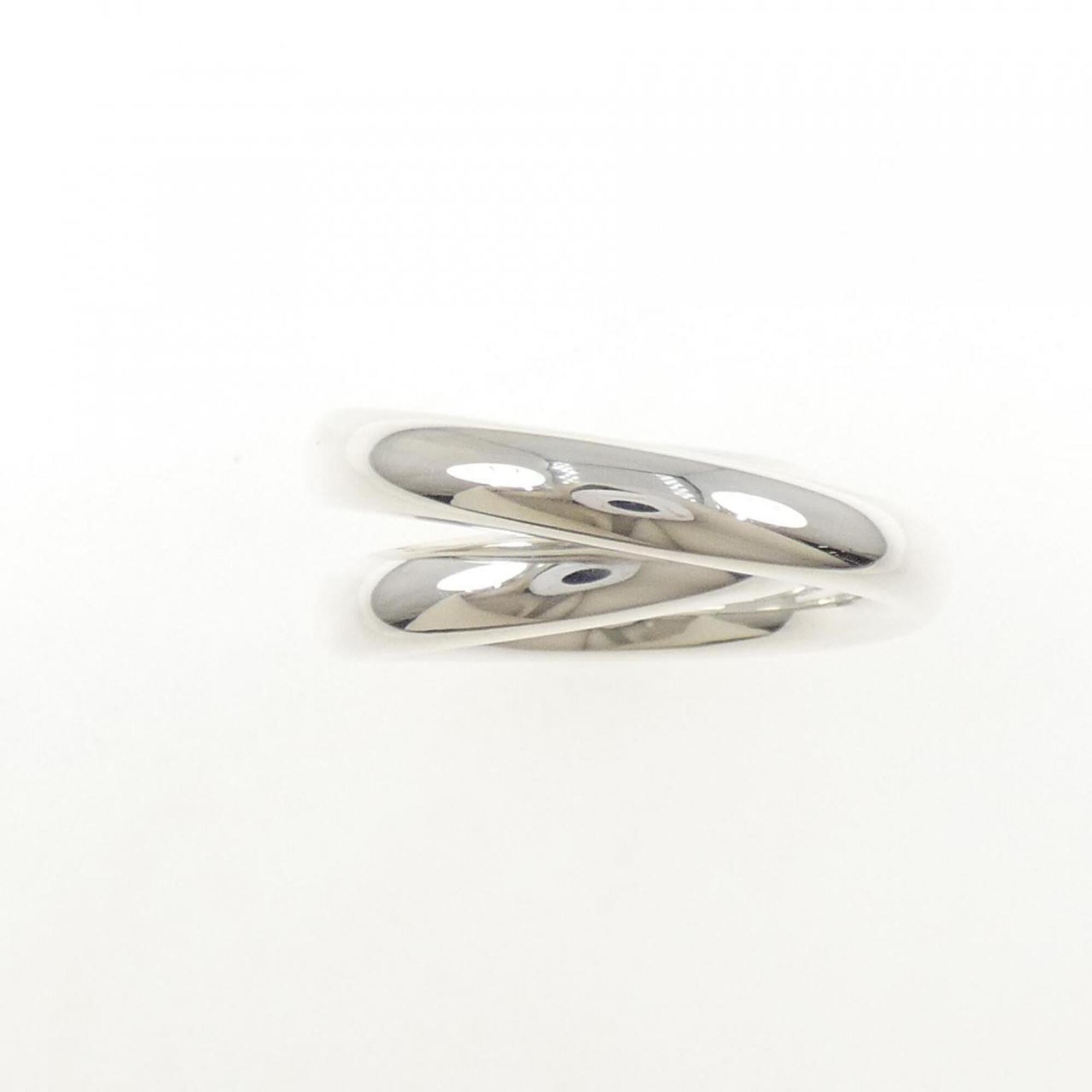 Hermes Silver 925 Band Ring (Pre-Owned)