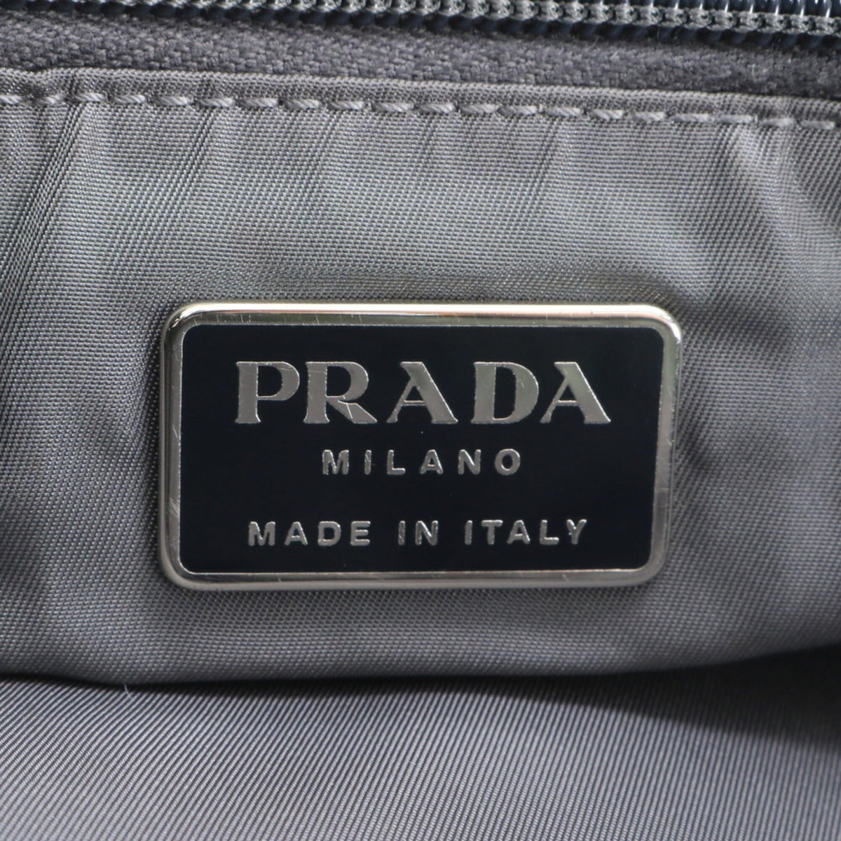 Pradasports Black Gray Boston Bag Shoulder Bag Tote Bag (Pre-Owned)