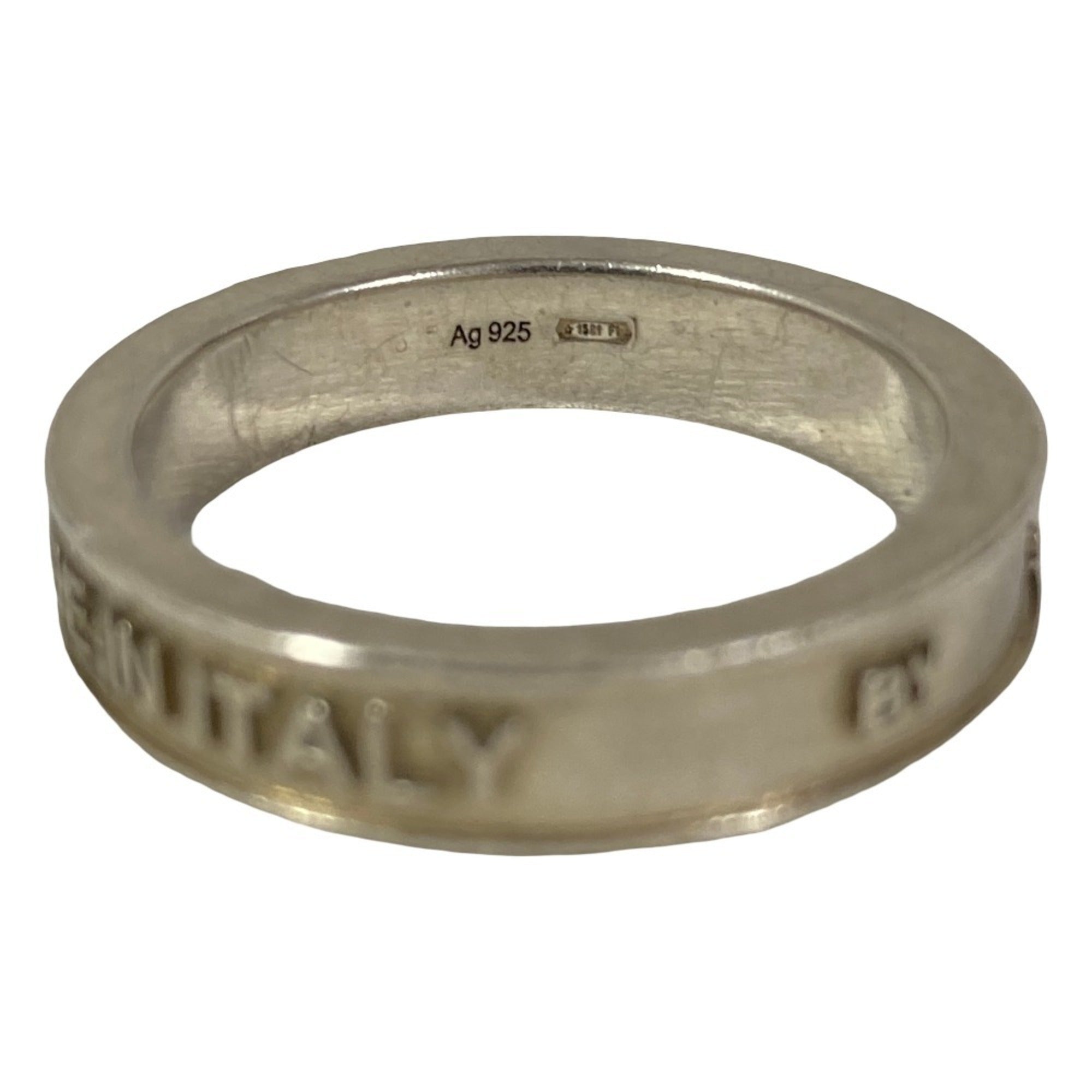 Gucci Silver Band Ring (Pre-Owned)