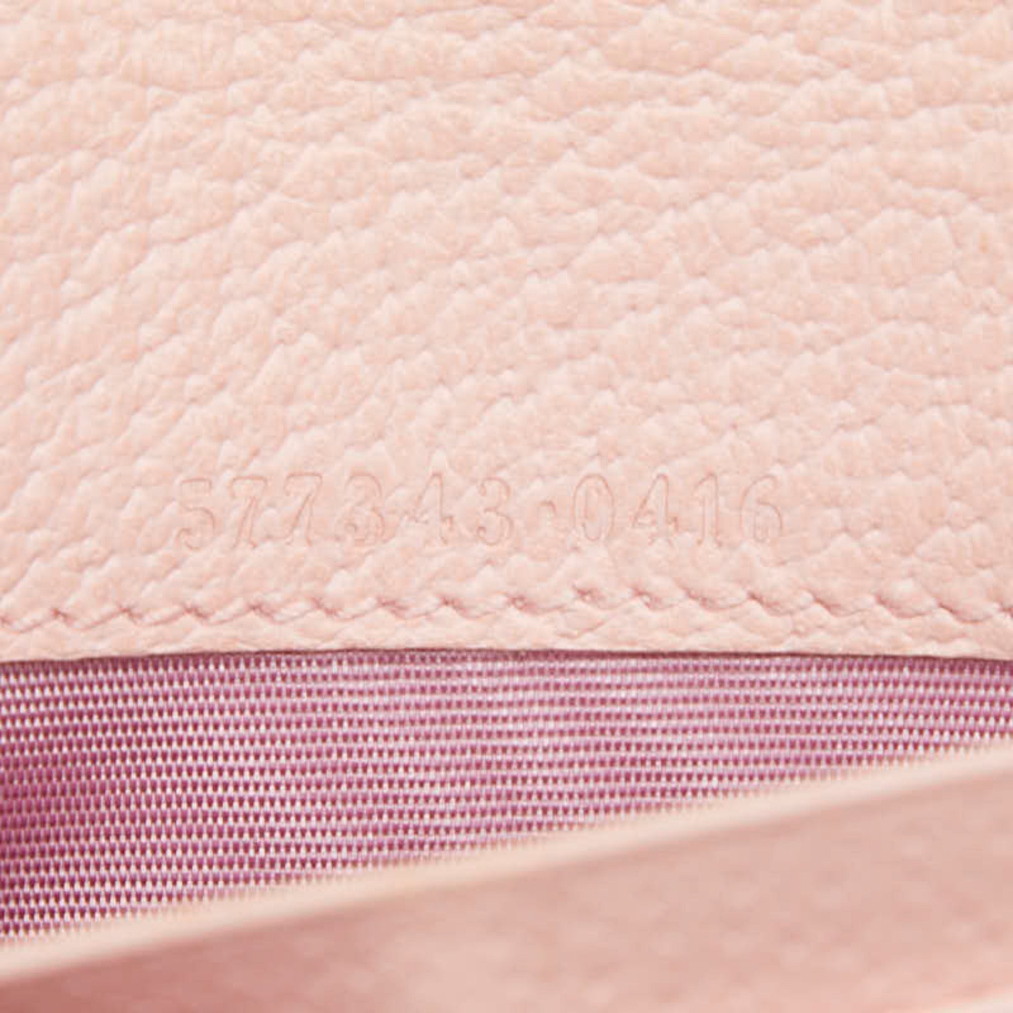 Gucci Multi-Color Pink Canvas Leather Chain/Shoulder Wallet (Pre-Owned)