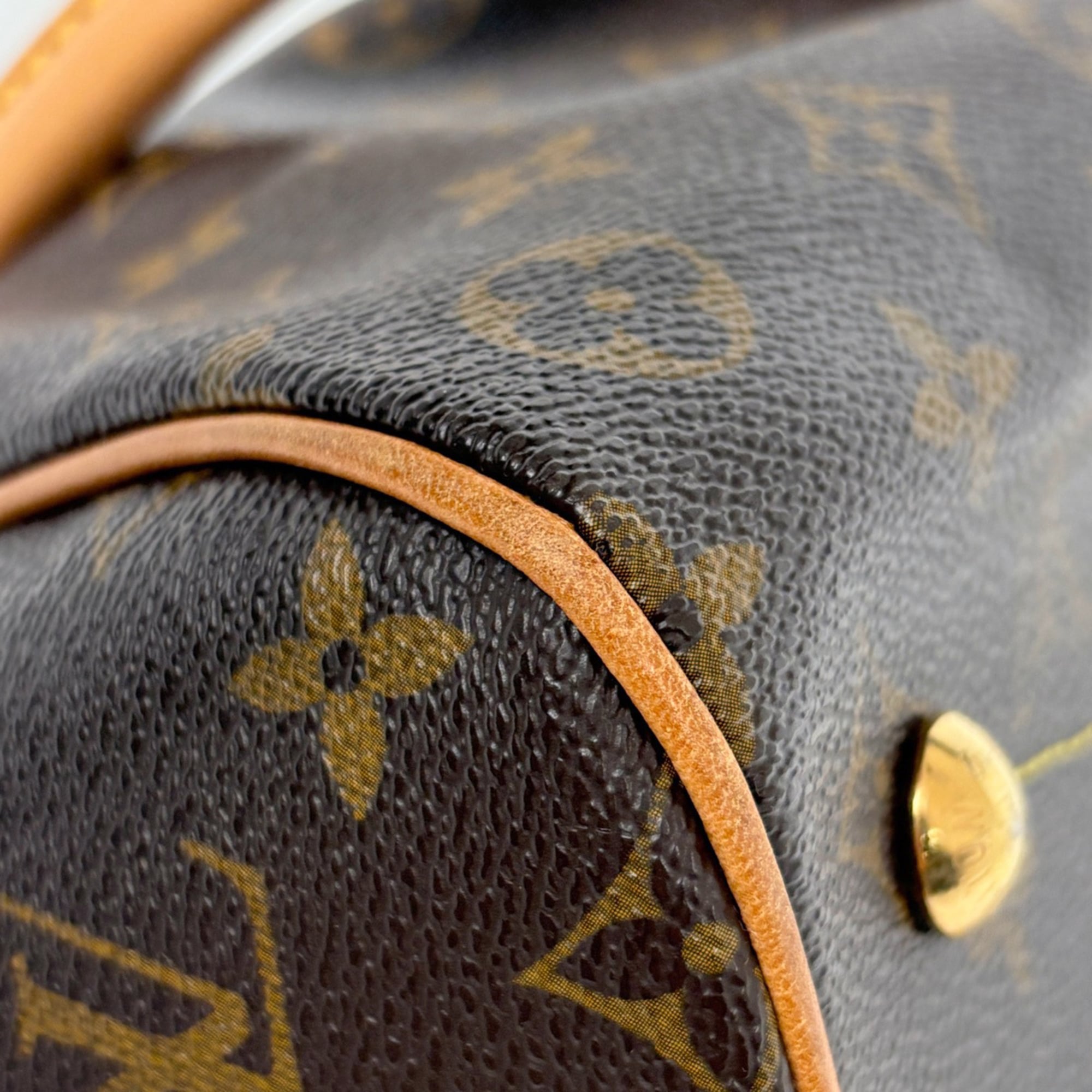 Louis Vuitton Brown Monogram Handbag Tote Bag (Pre-Owned)