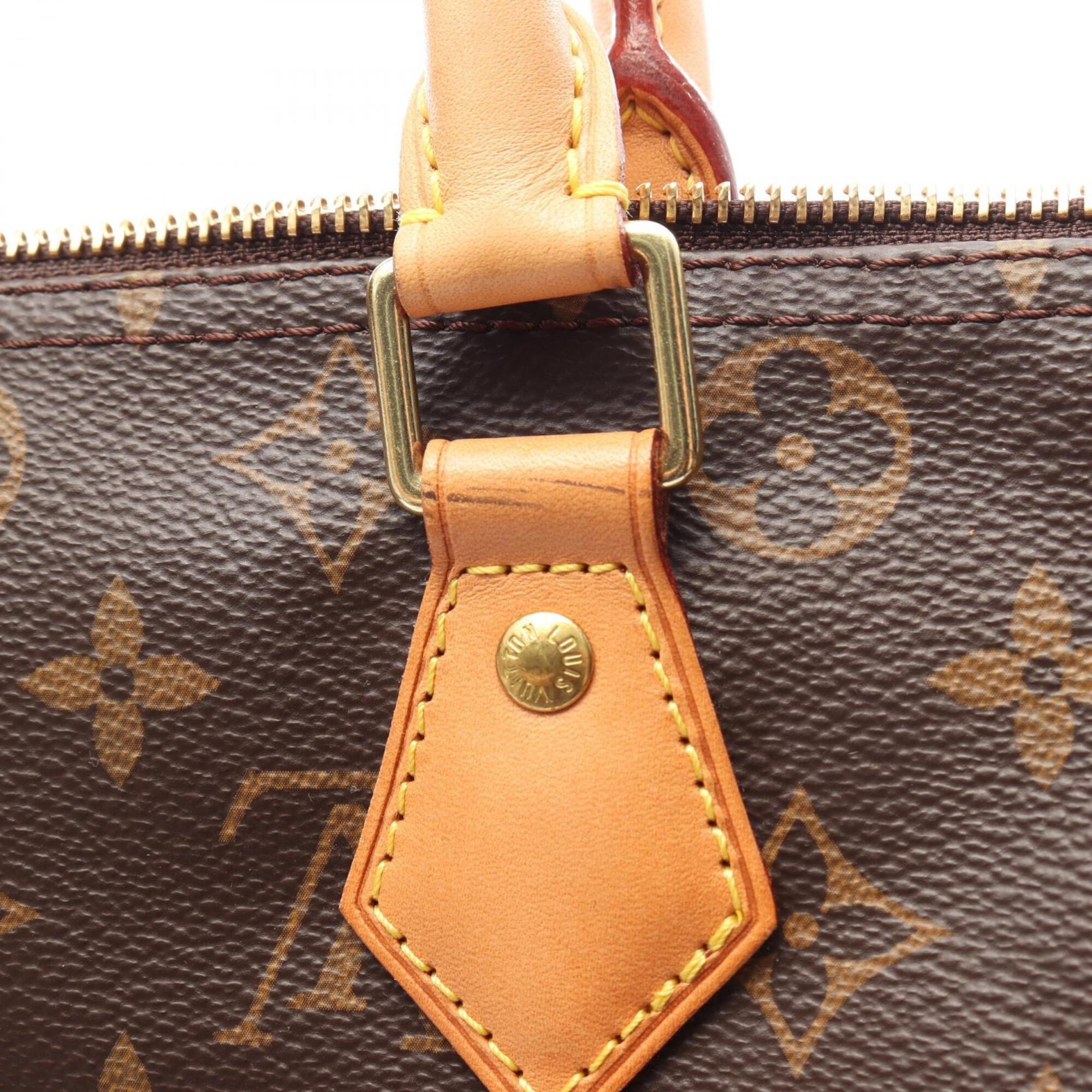 Louis Vuitton Brown Monogram Leather Handbag (Pre-Owned)