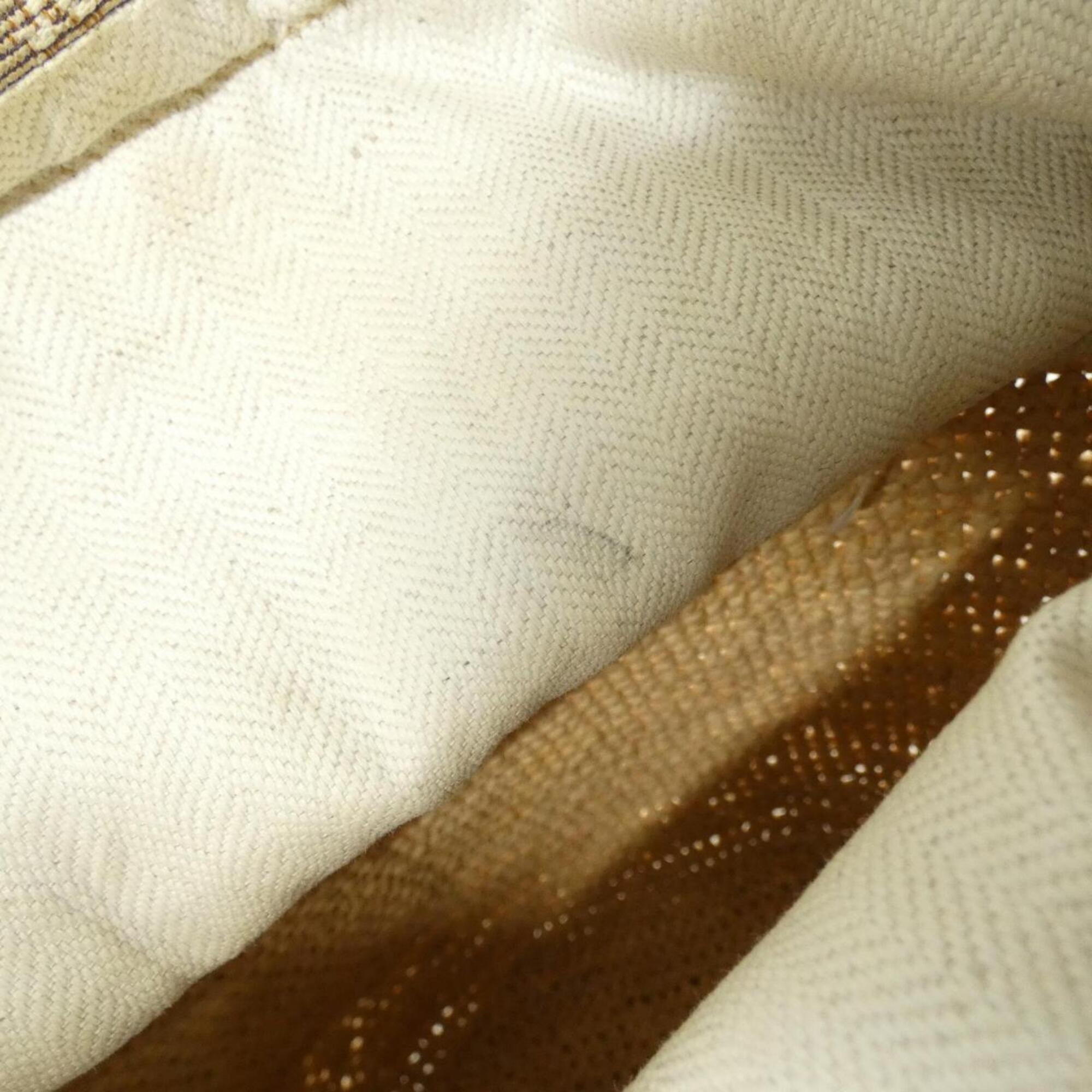 Loewe Raffia Canvas Shoulder Bag (Pre-Owned)