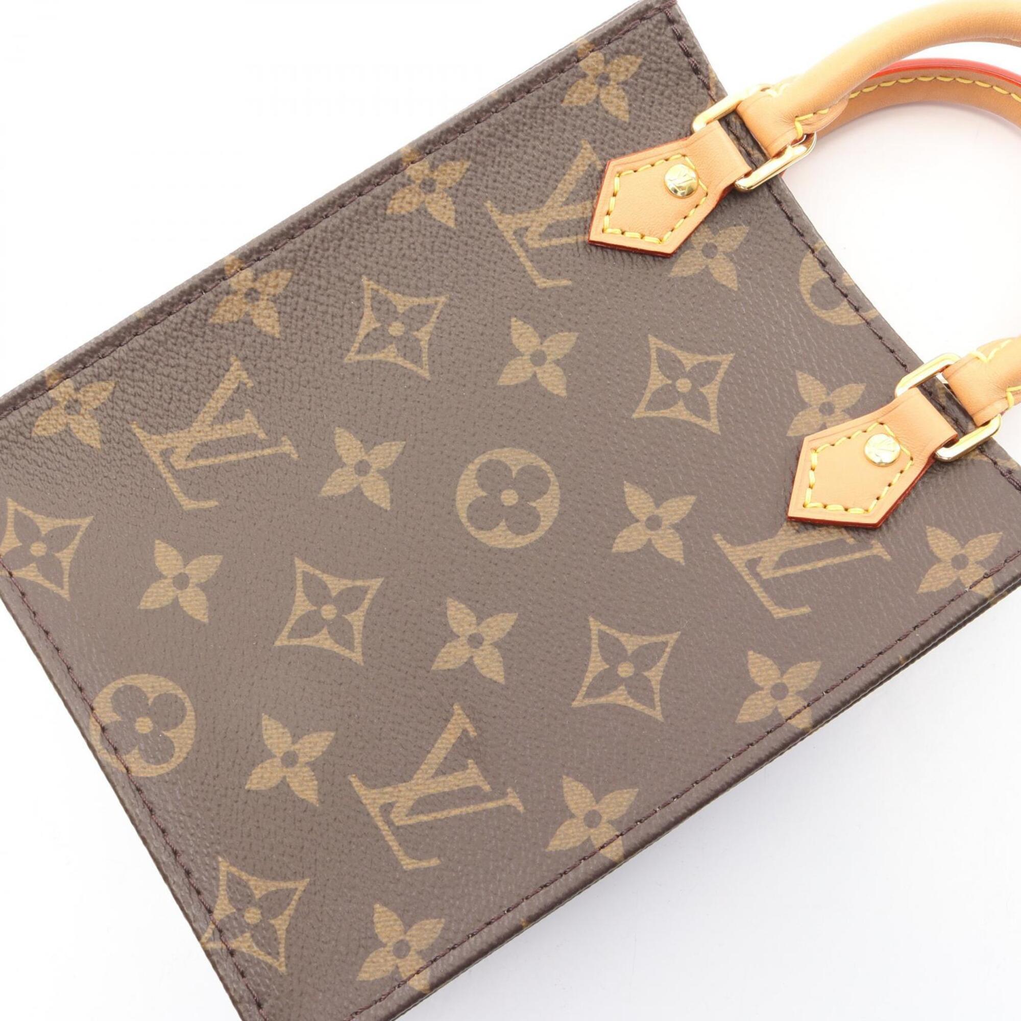 Louis Vuitton Brown Monogram Coated Canvas Leather Handbag (Pre-Owned)