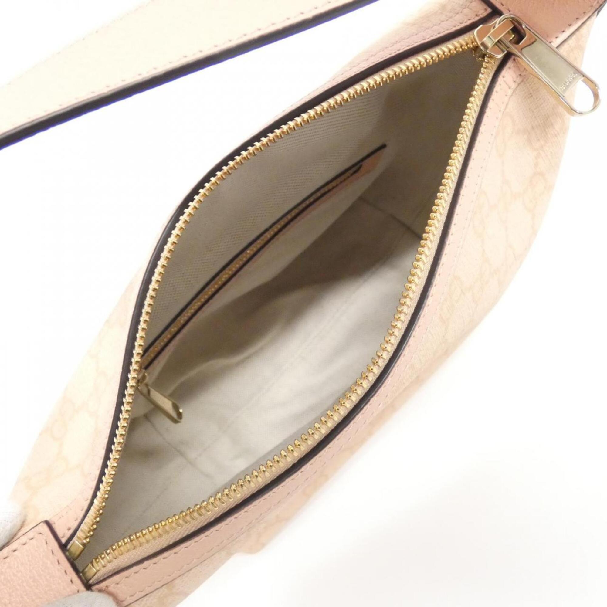 Gucci Dusty Pink Gg Supreme Shoulder Bag (Pre-Owned)