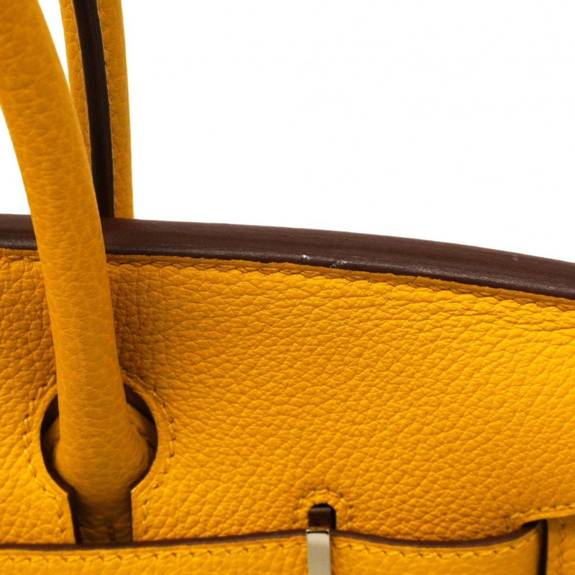 Hermes Yellow Togo Leather Handbag (Pre-Owned)