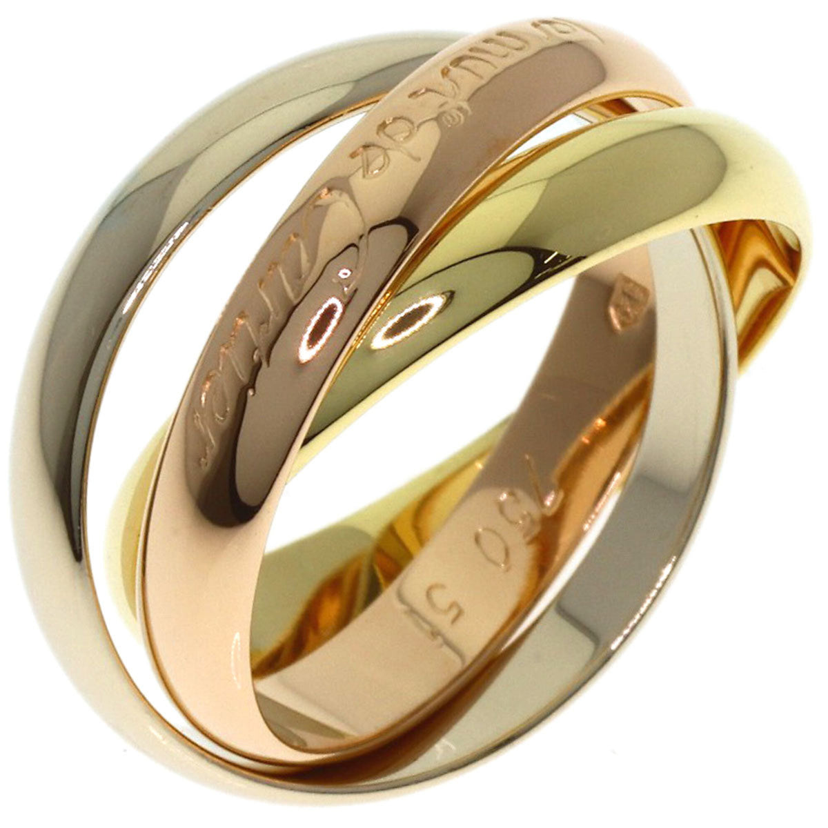 Cartier Yellow Gold (18K) Pink Gold (18K) White Gold (18K) Band Ring (Pre-Owned)