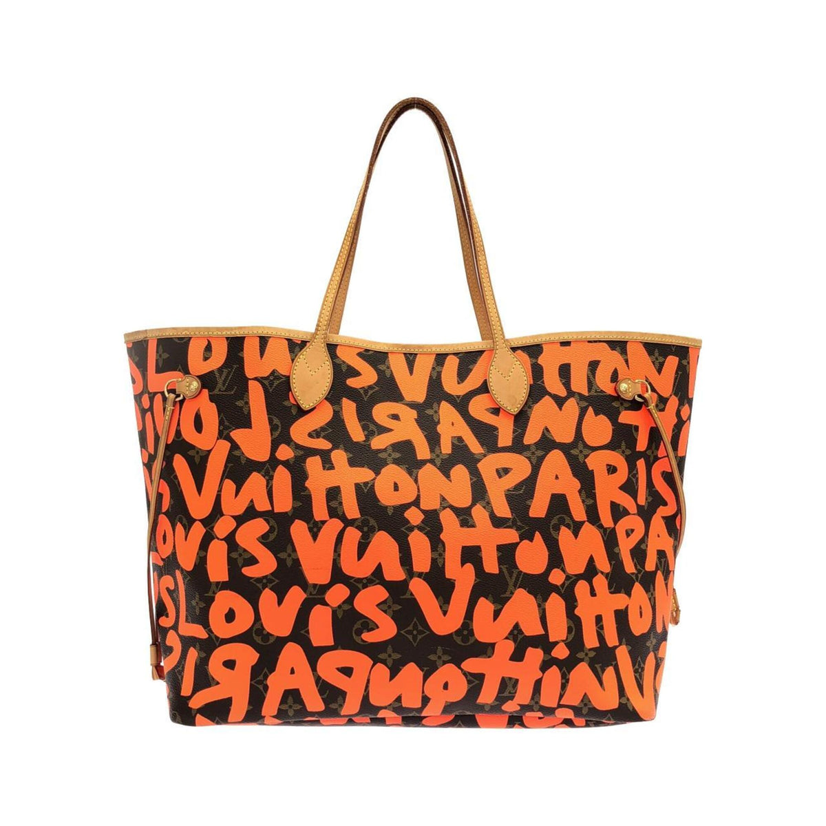 Louis Vuitton Monogram Graffiti Marron Orange Coated Canvas Handbag (Pre-Owned)