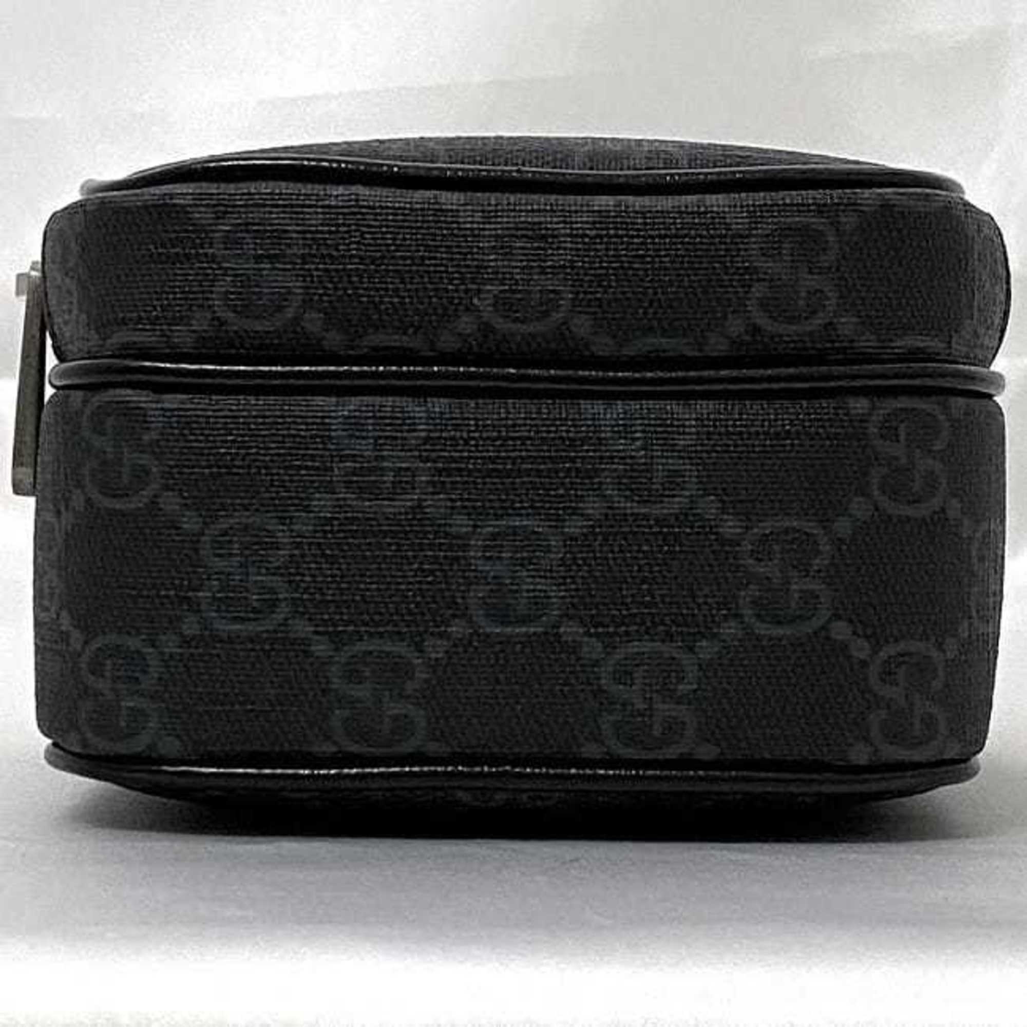 Gucci Black Pvc Leather Pochette Shoulder Bag (Pre-Owned)