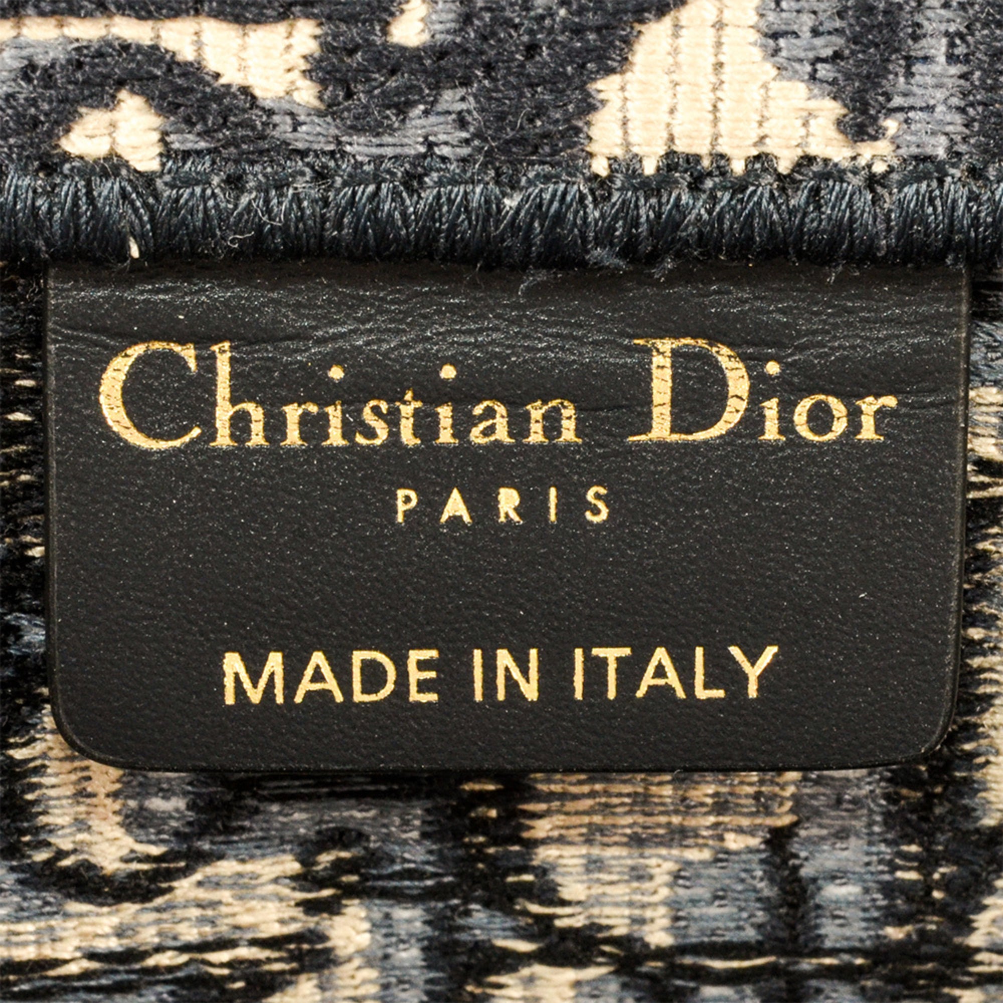 Christian Dior Navy Canvas Tote Bag (Pre-Owned)
