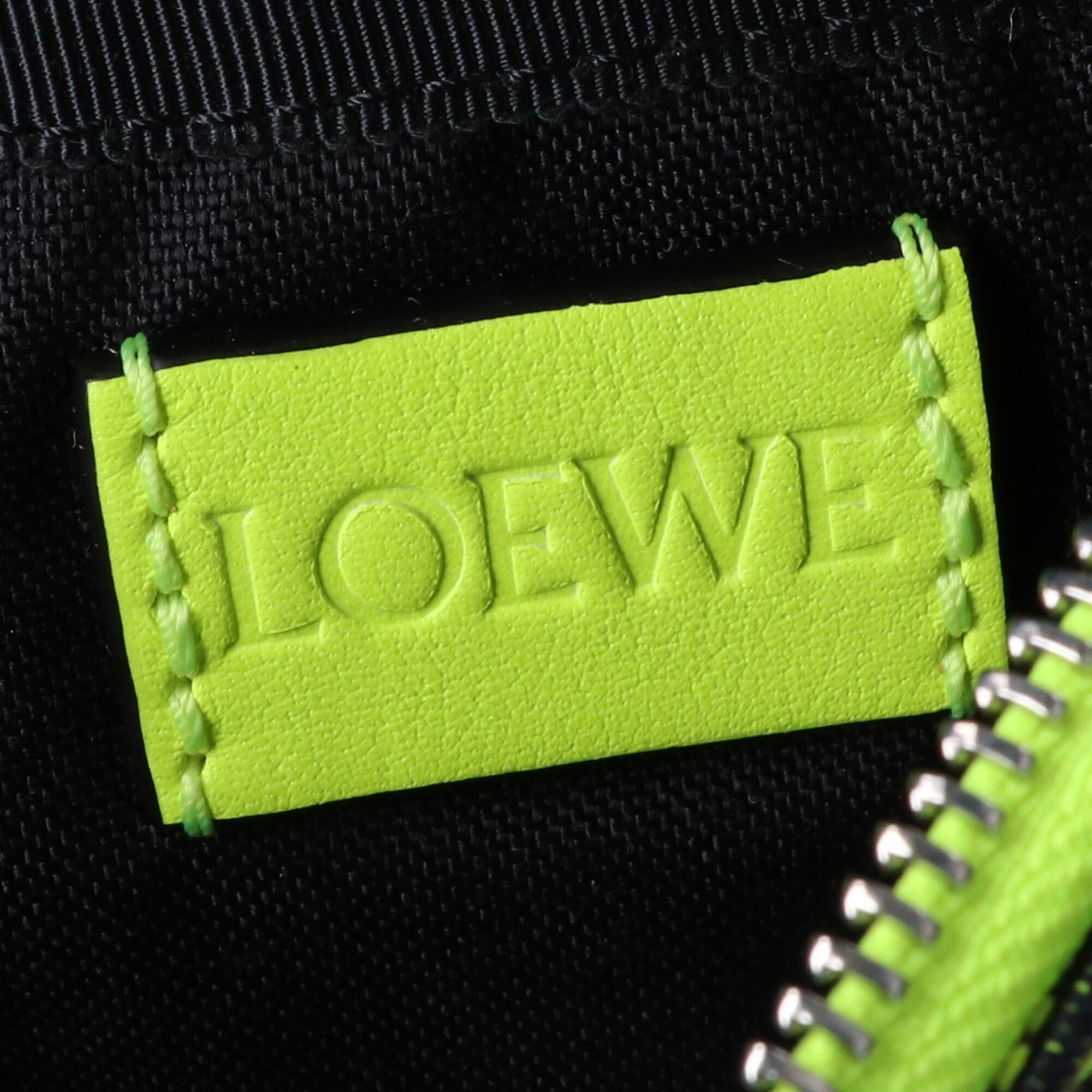 Loewe Black Yellow Canvas Sling Bag (Pre-Owned)