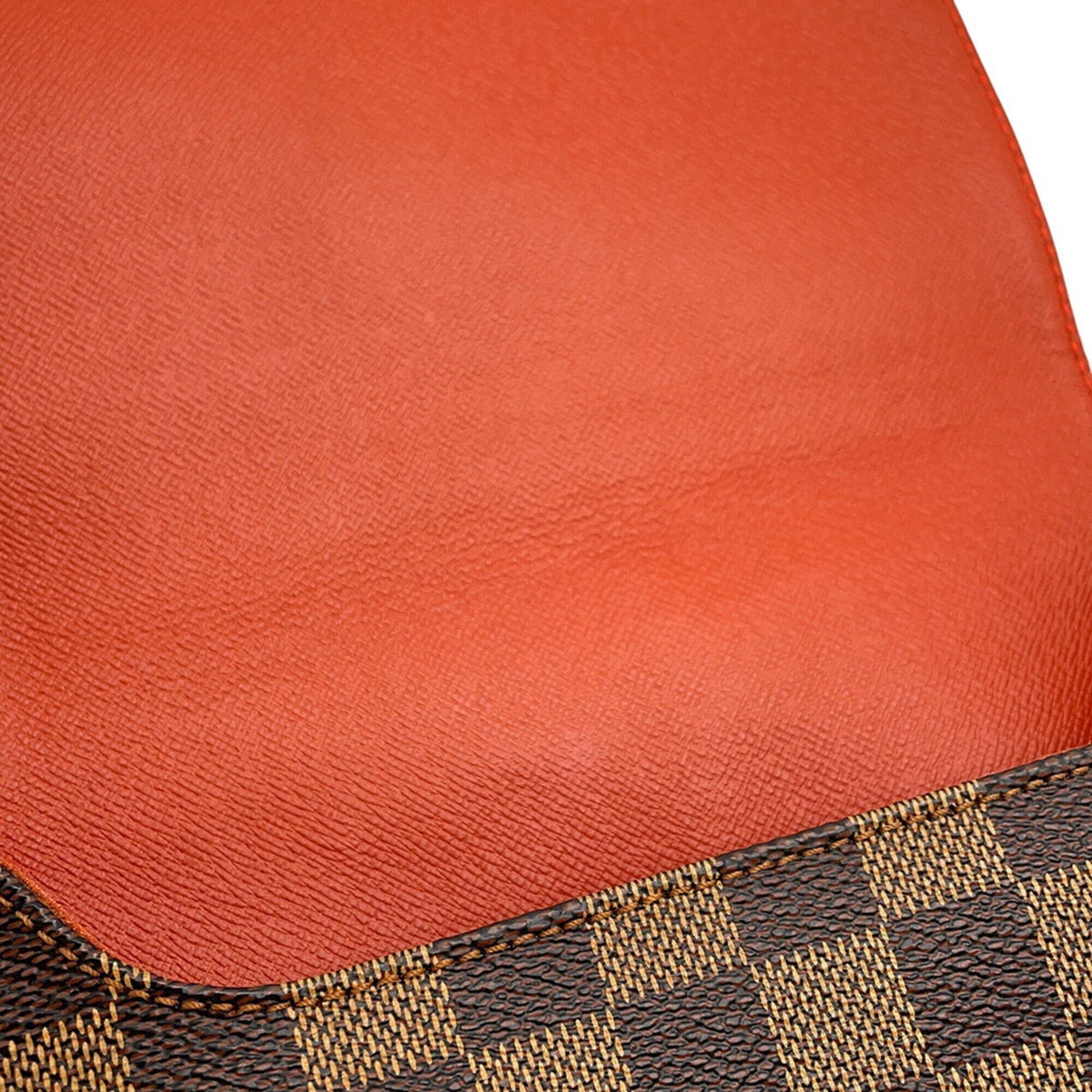 Louis Vuitton Damier Damier Canvas Ebene Orange Handbag Shoulder Bag (Pre-Owned)