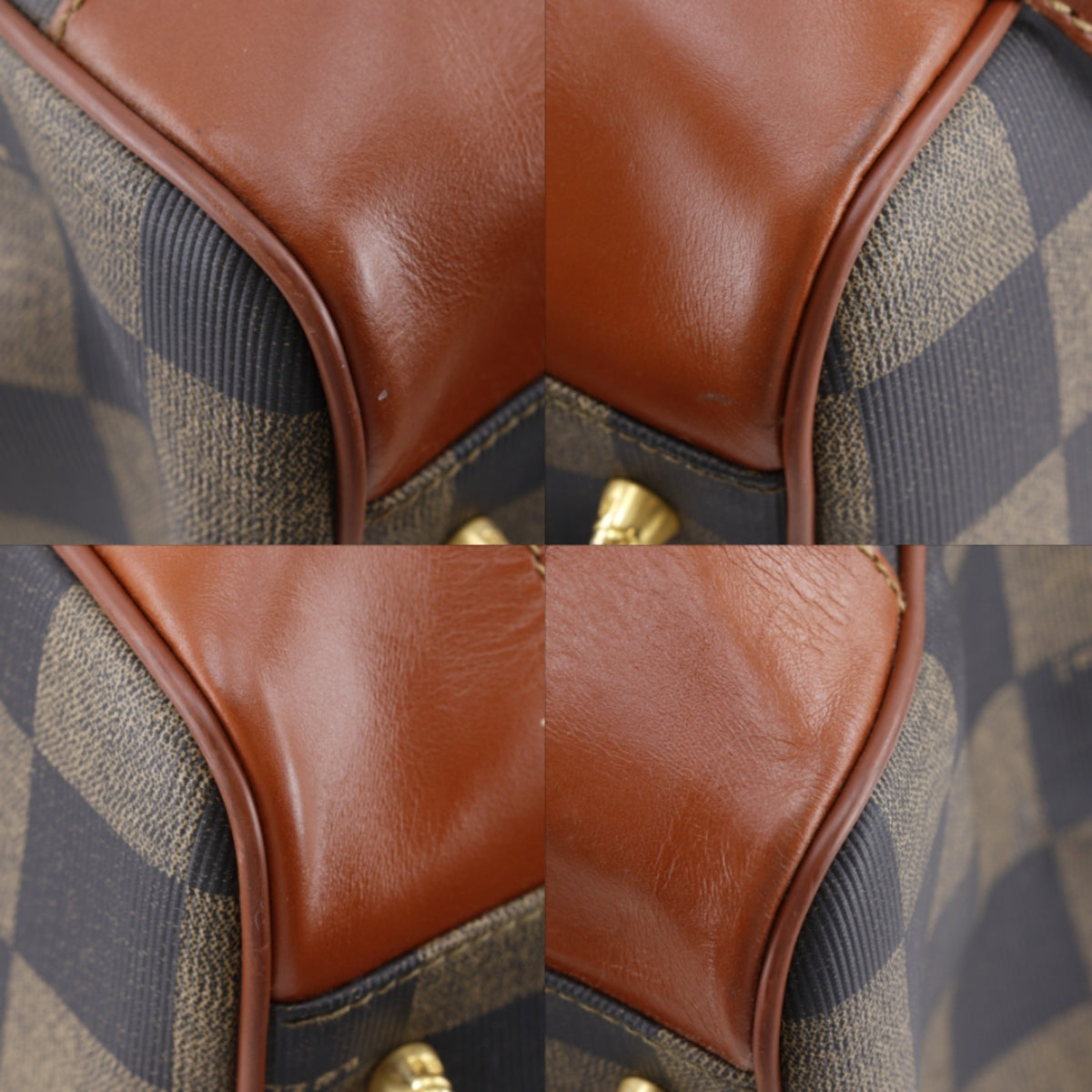 Fendi Brown Pvc Boston Bag (Pre-Owned)